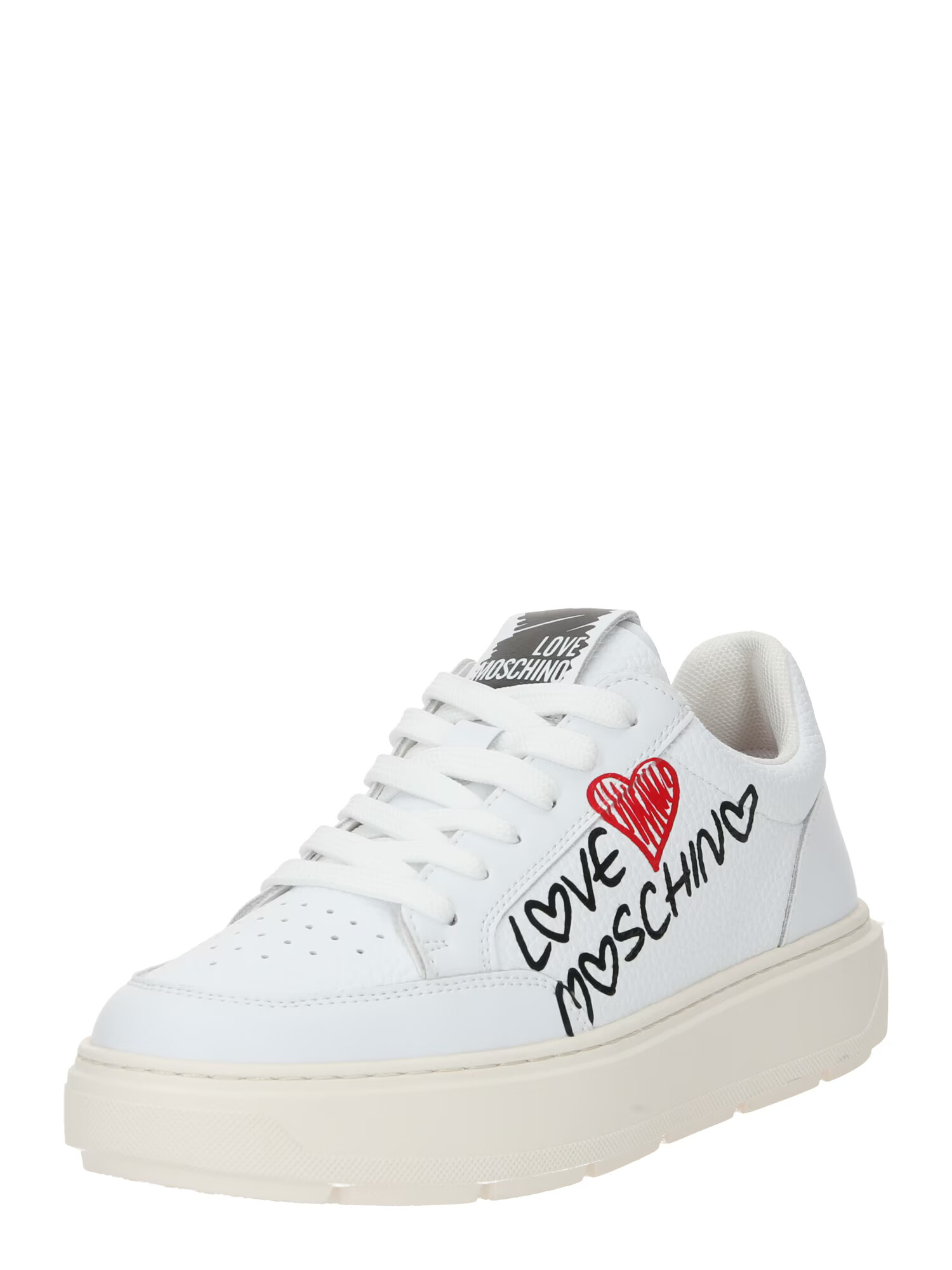 Love Moschino Sneaker low gri închis / roșu / negru / alb - Pled.ro