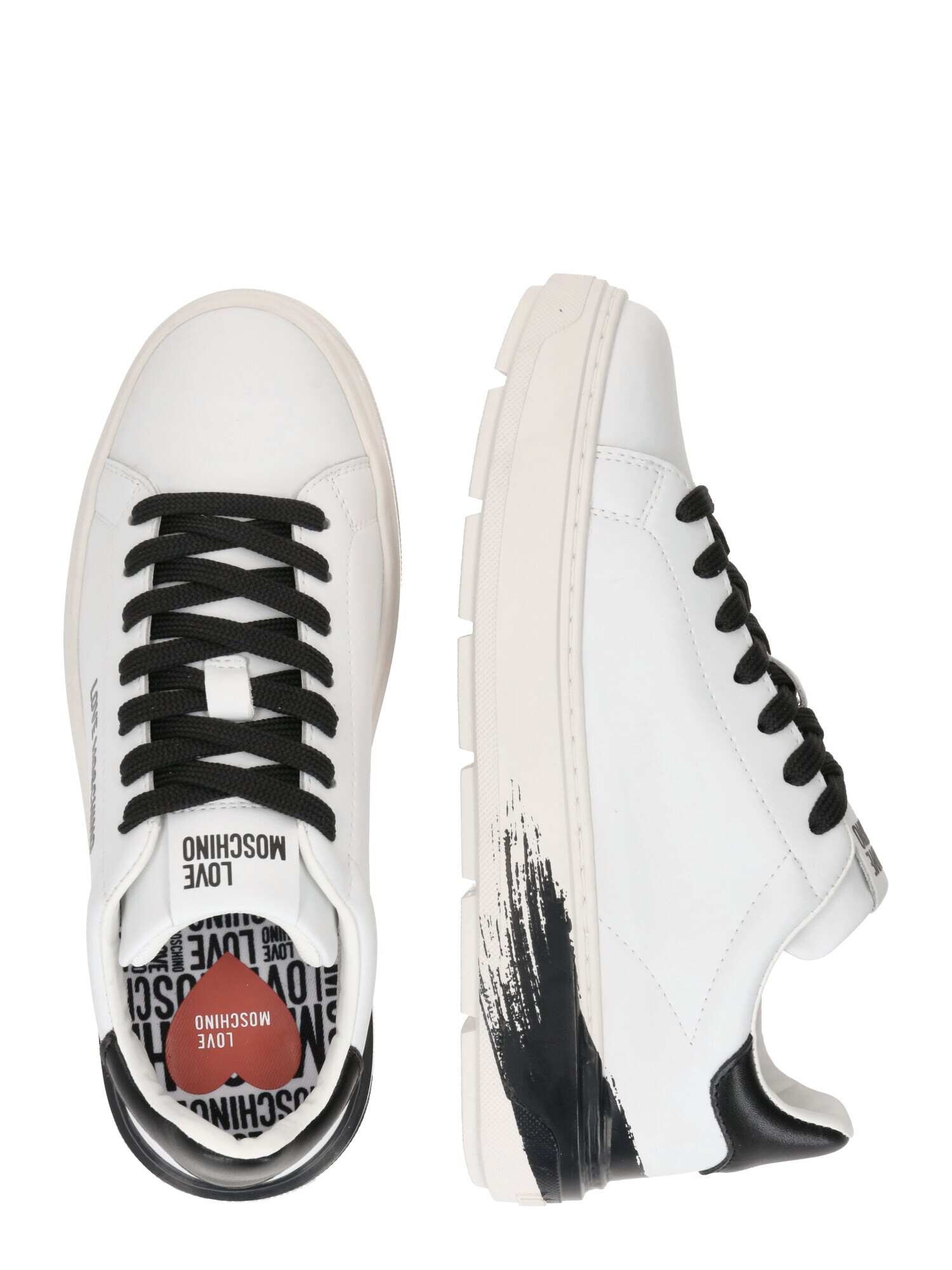 Love Moschino Sneaker low negru / alb - Pled.ro