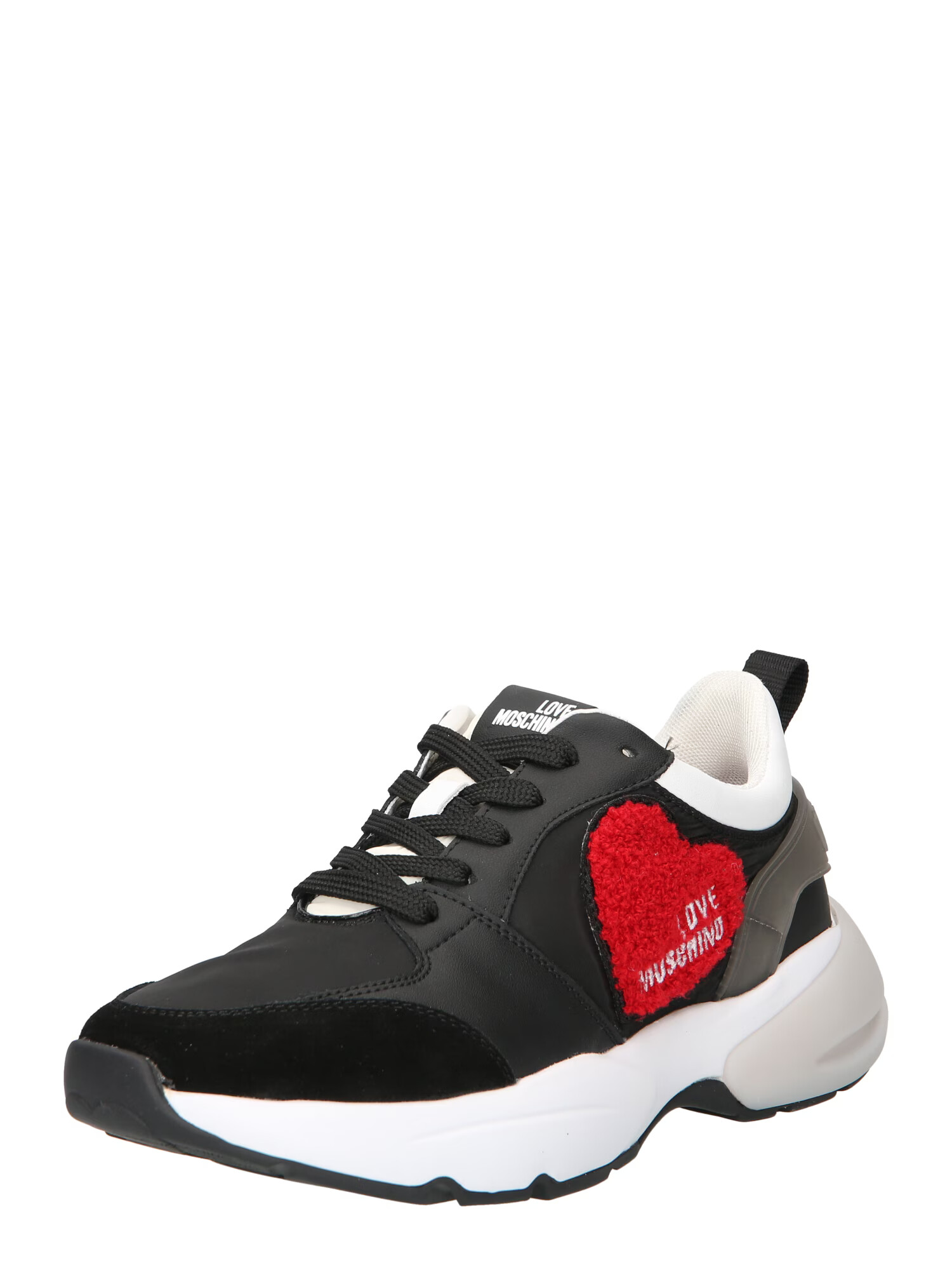 Love Moschino Sneaker low roșu / negru / alb - Pled.ro