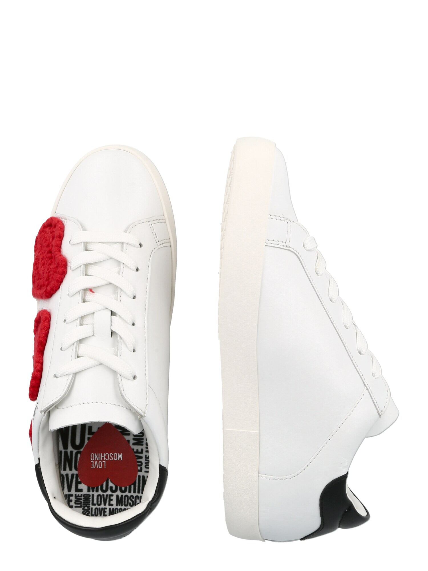 Love Moschino Sneaker low roșu / negru / alb - Pled.ro