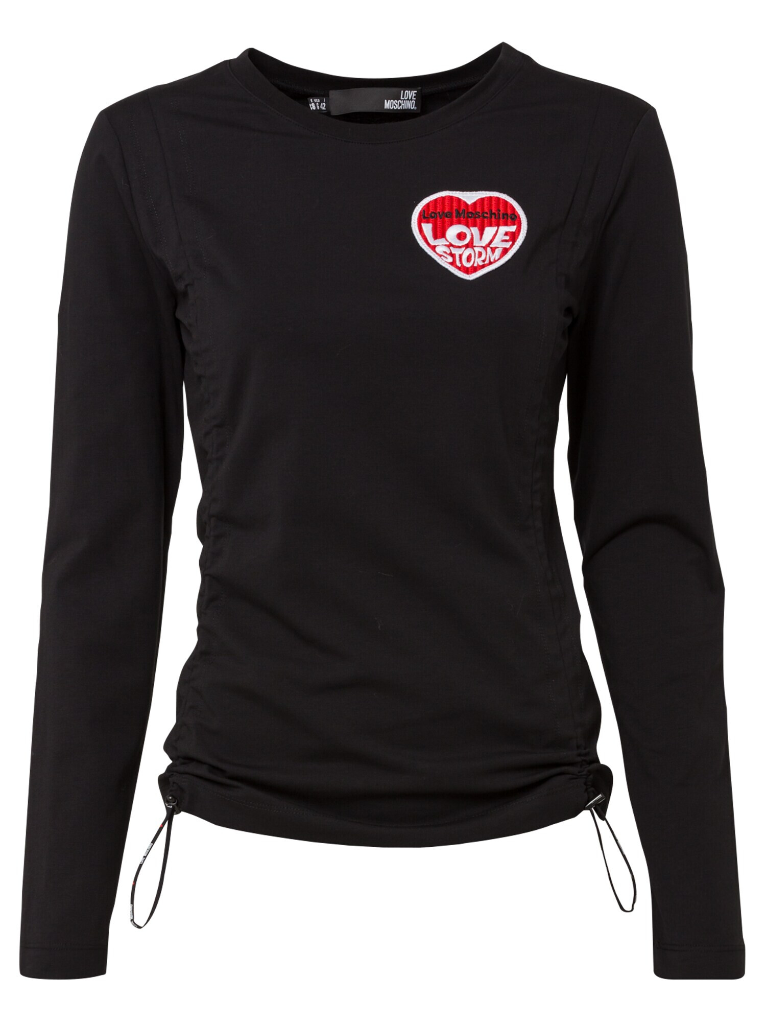 Love Moschino Tricou 'MAGLIETTA' roșu / negru / alb - Pled.ro