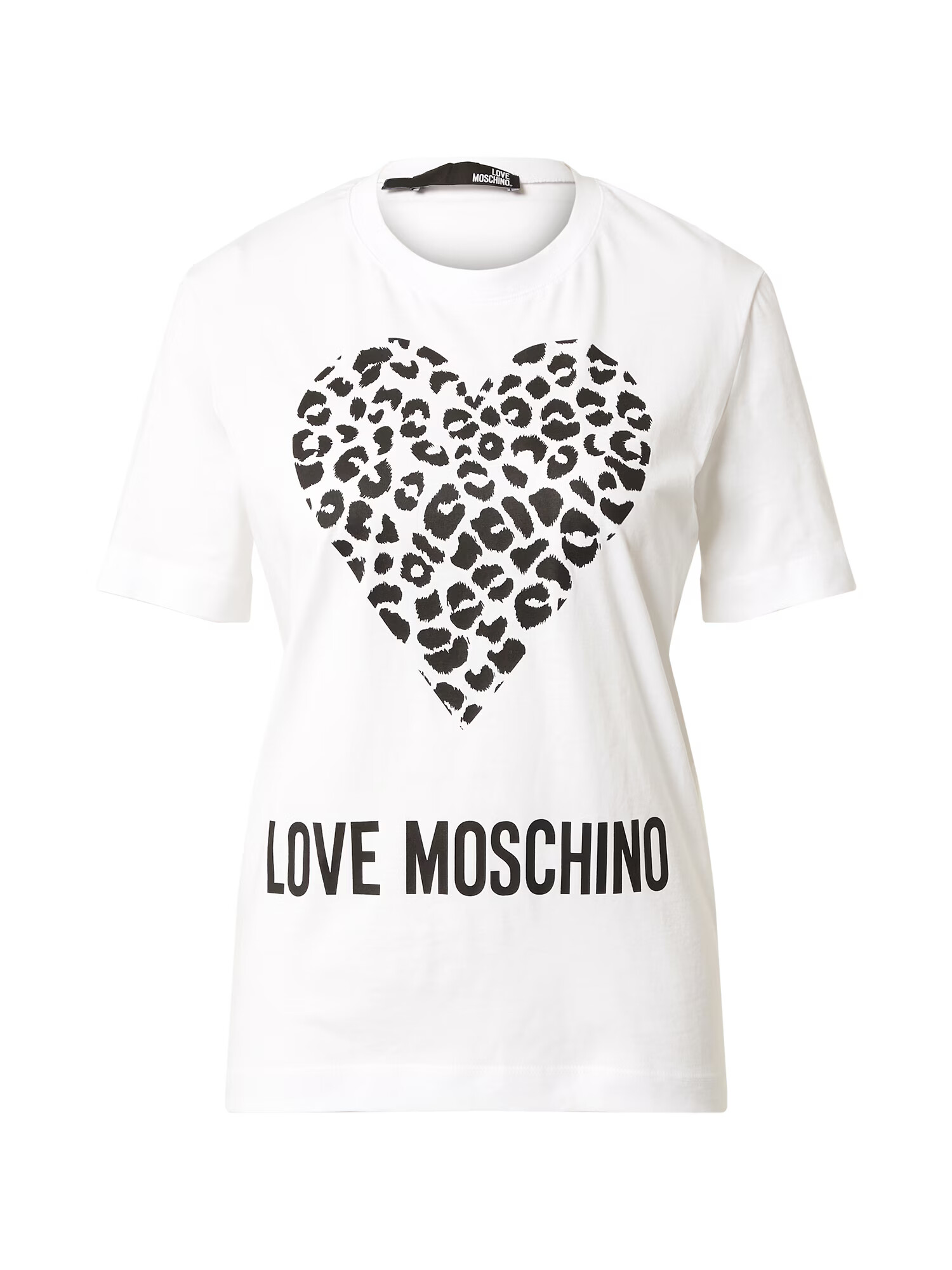 Love Moschino Tricou negru / alb - Pled.ro