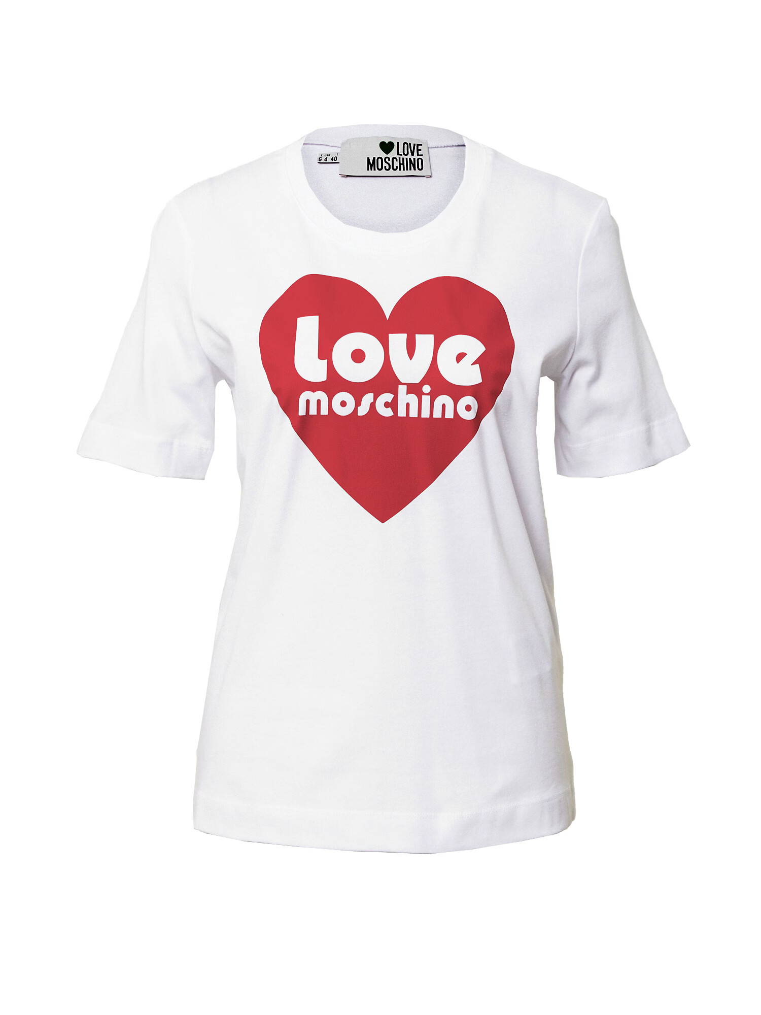 Love Moschino Tricou roșu / alb - Pled.ro