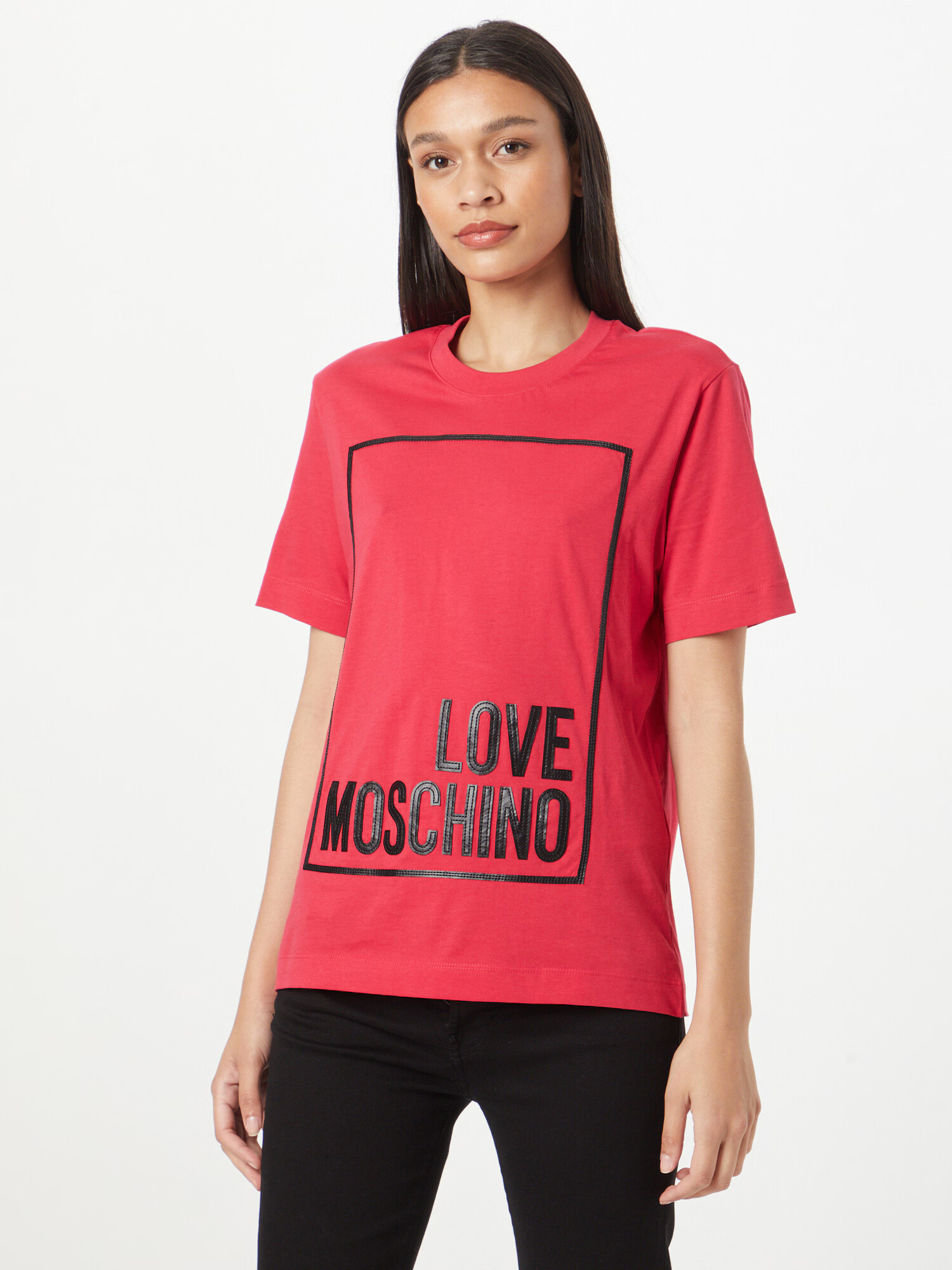 Love Moschino Tricou roșu / negru - Pled.ro