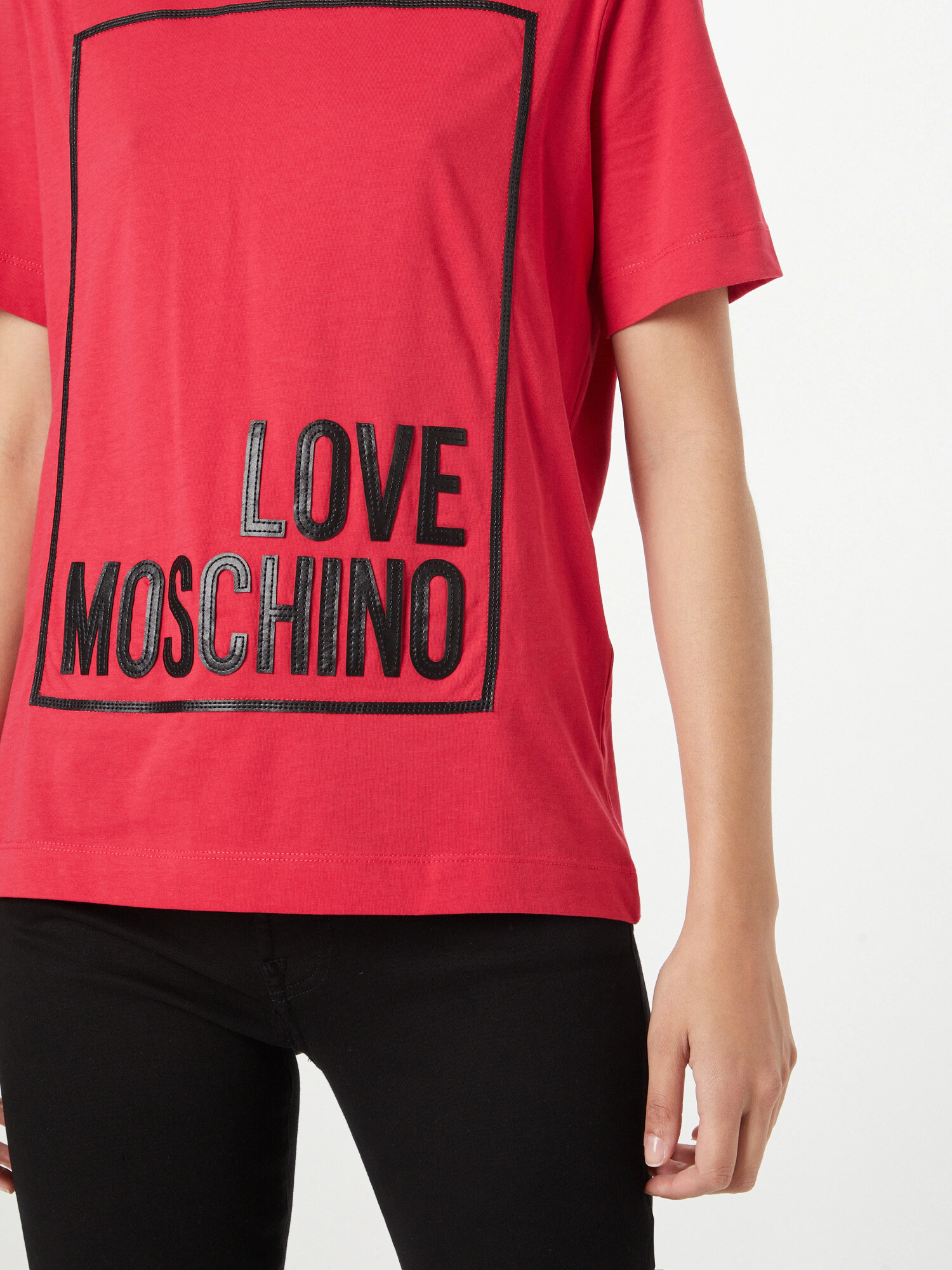 Love Moschino Tricou roșu / negru - Pled.ro