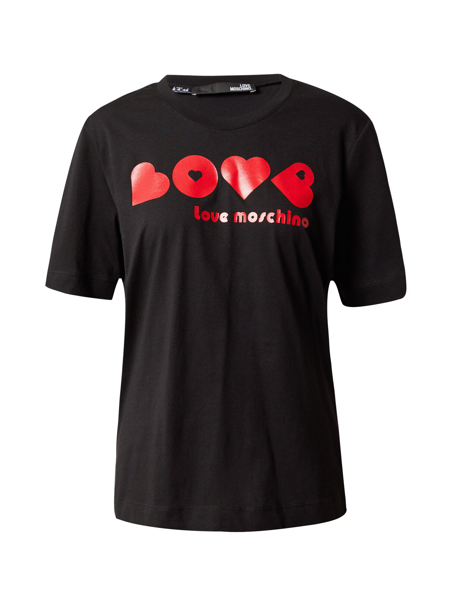 Love Moschino Tricou roșu / negru - Pled.ro