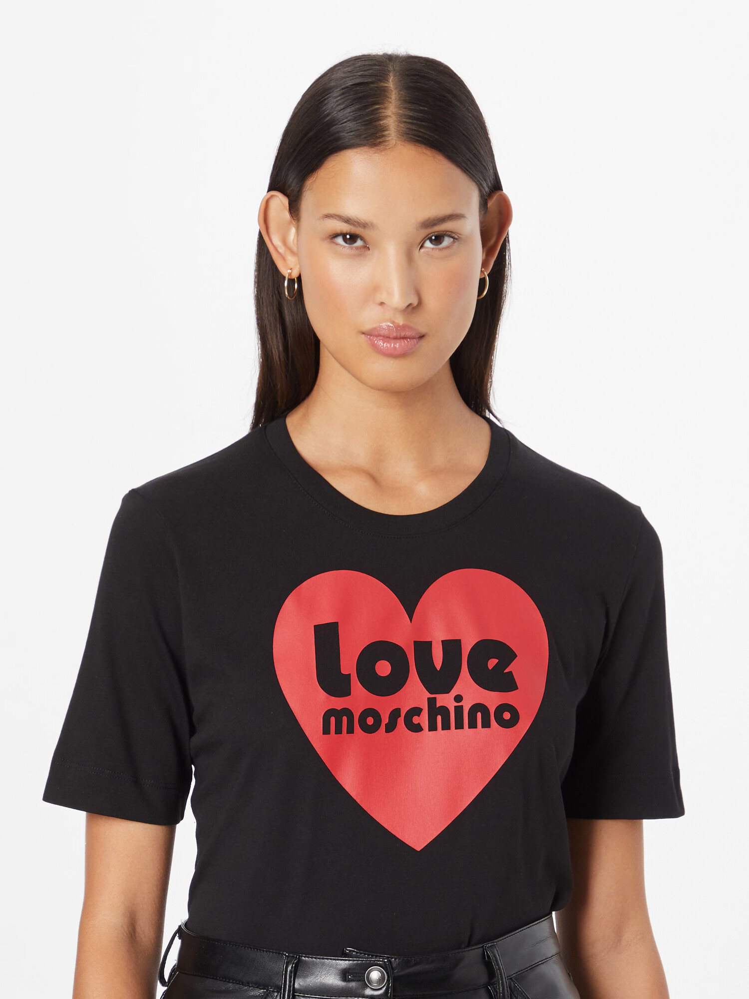 Love Moschino Tricou roșu / negru - Pled.ro