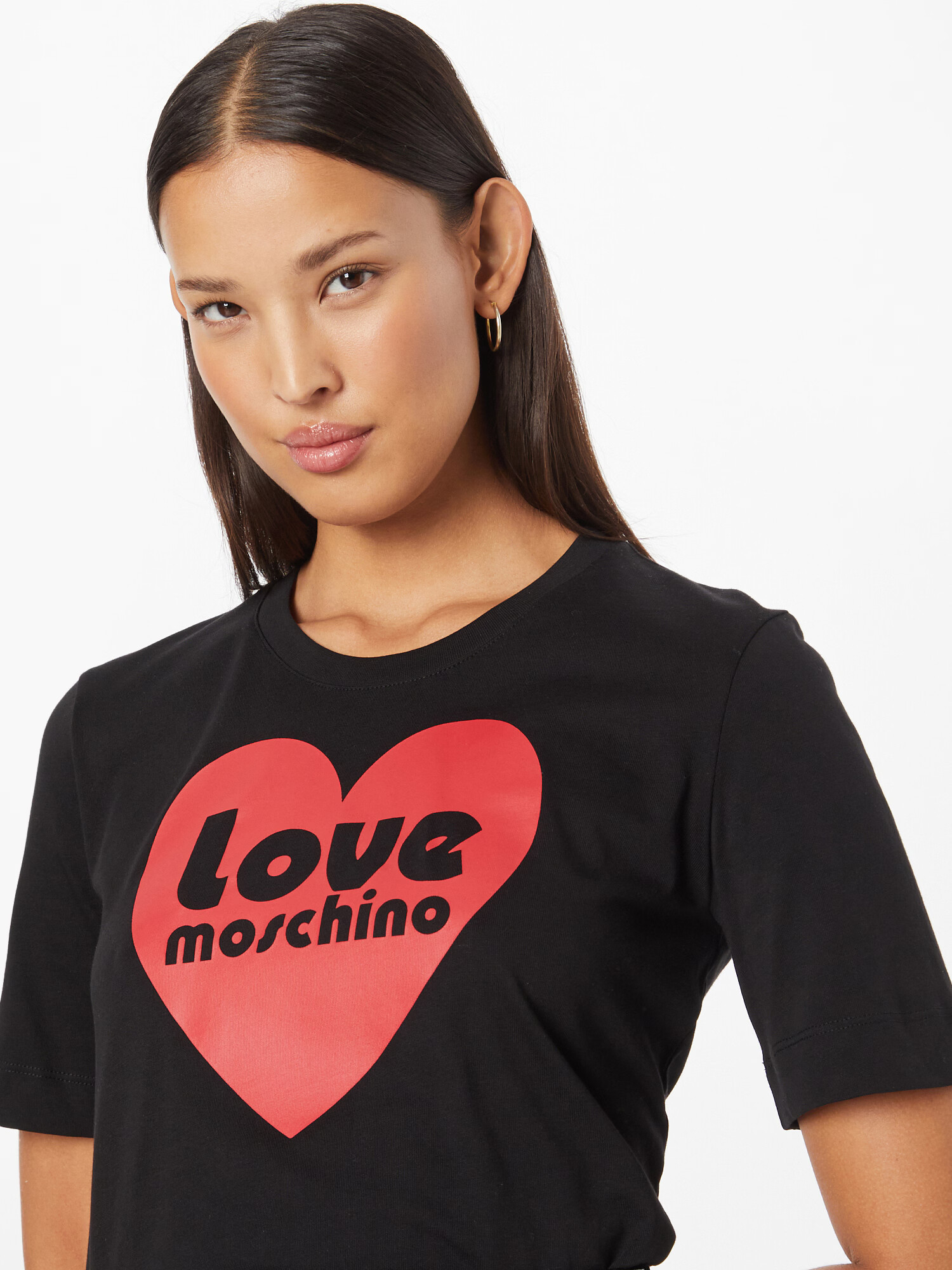 Love Moschino Tricou roșu / negru - Pled.ro