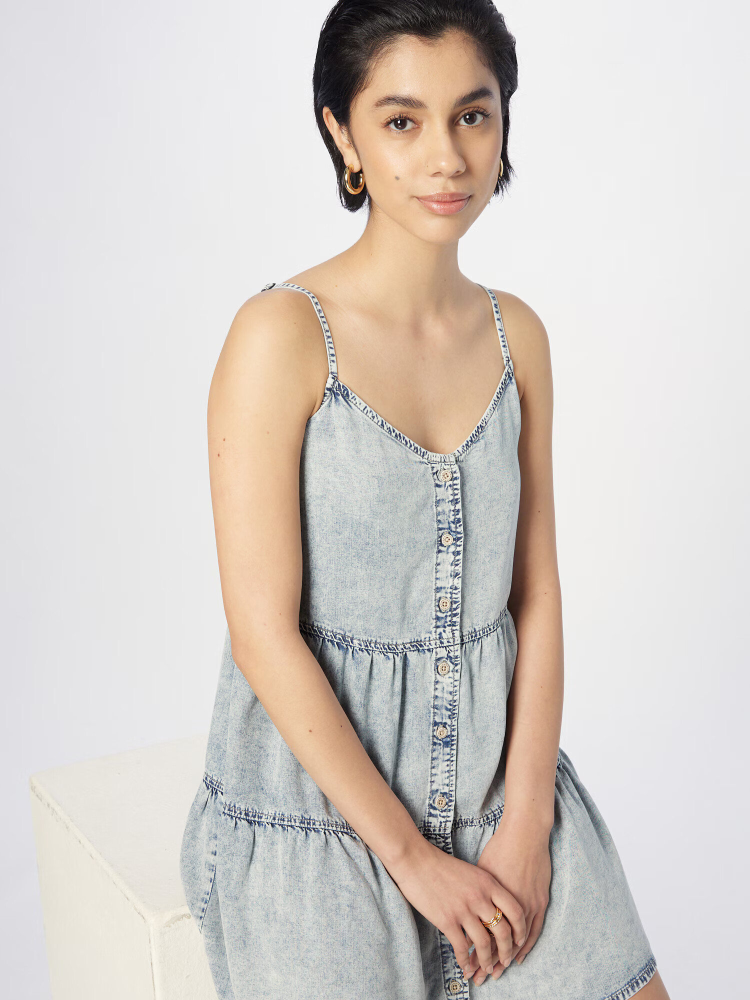 LTB Rochie 'FIORELLA' albastru denim - Pled.ro