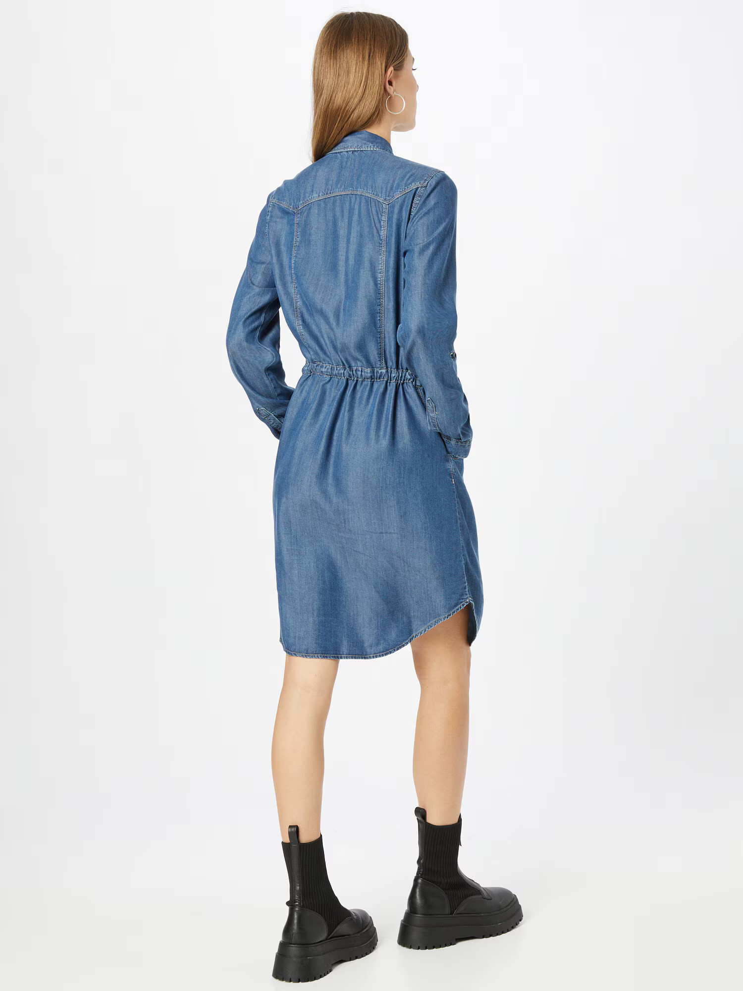 LTB Rochie tip bluză 'Felice' albastru denim - Pled.ro