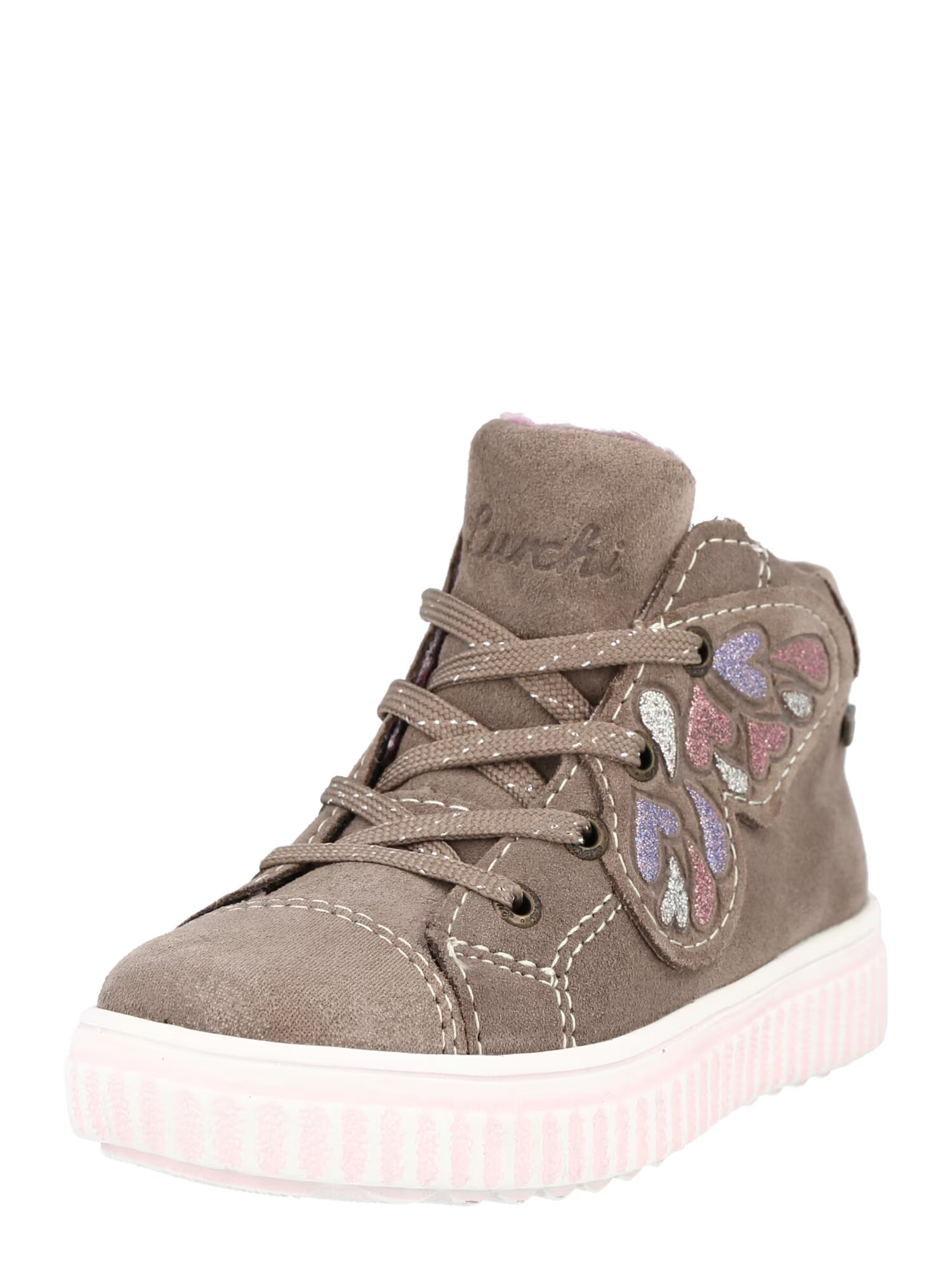 LURCHI Sneaker gri taupe / lila / mov zmeură / argintiu - Pled.ro