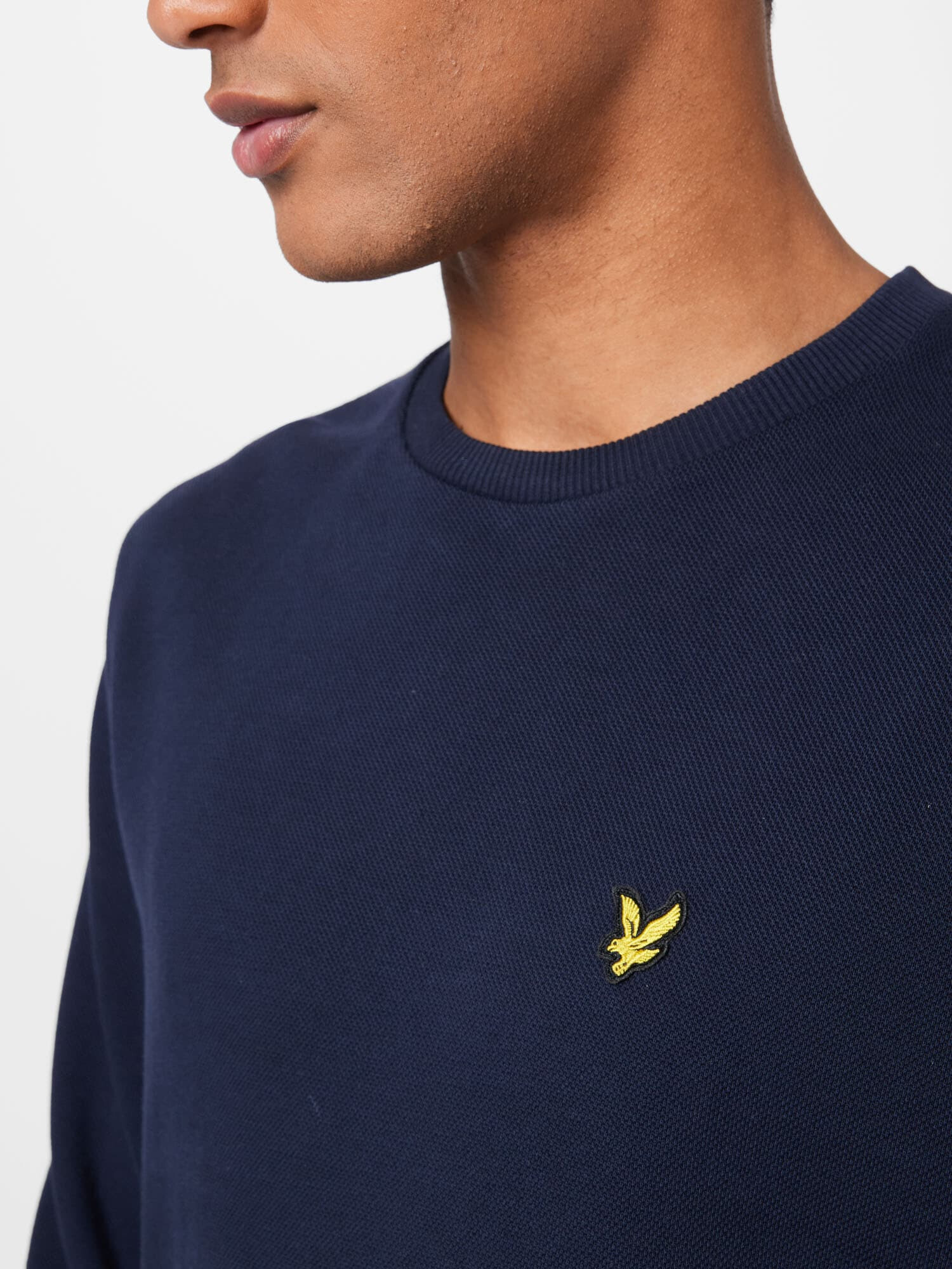 Lyle & Scott Bluză de molton albastru noapte / galben / negru - Pled.ro