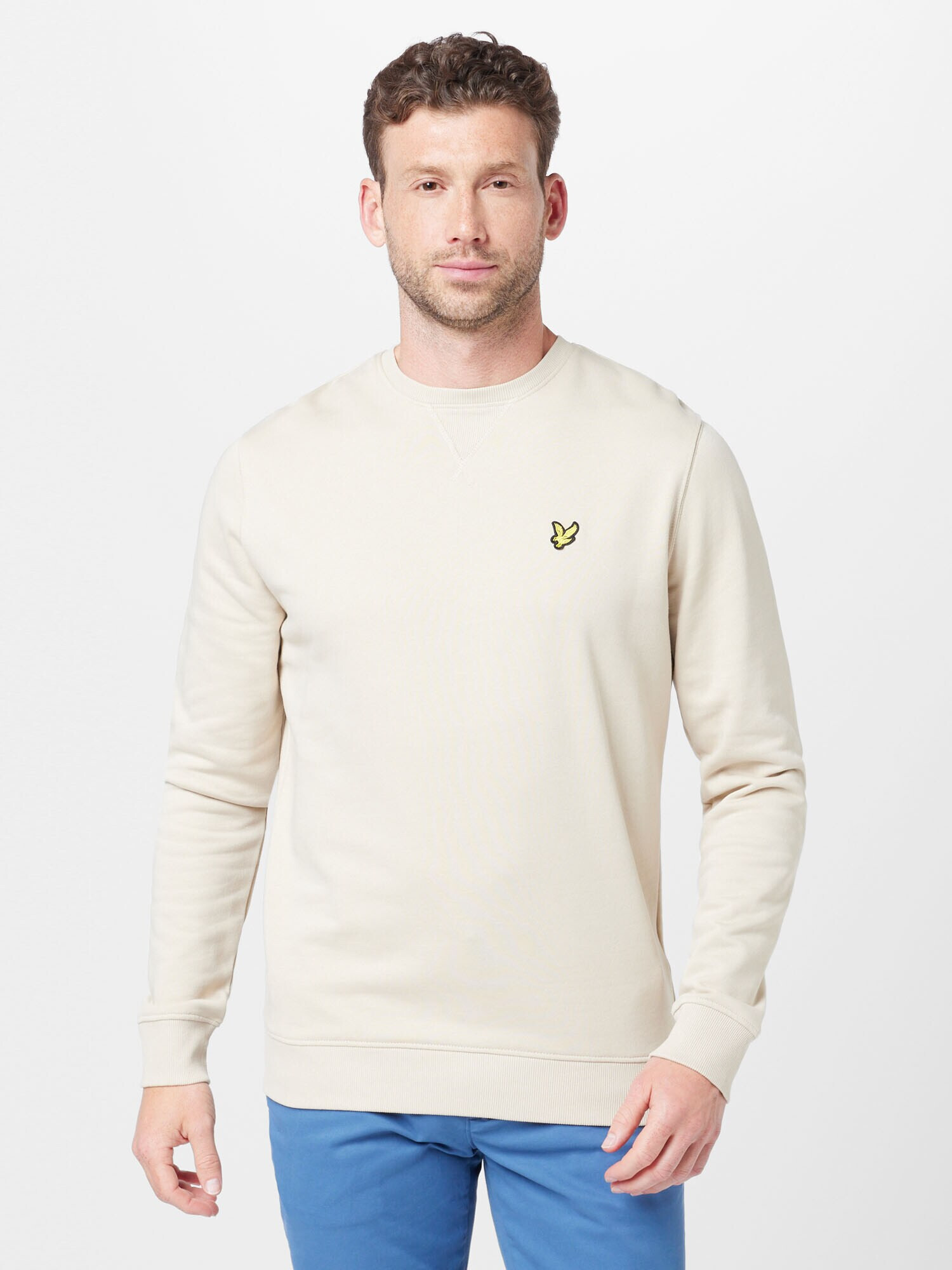 Lyle & Scott Bluză de molton bej / galben / negru - Pled.ro