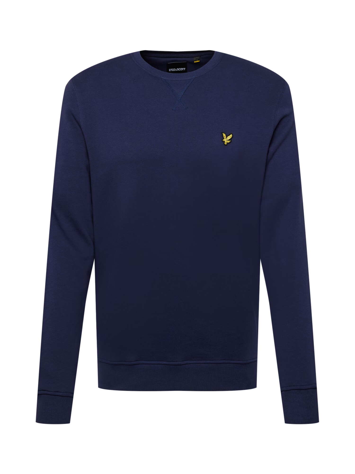 Lyle & Scott Bluză de molton bleumarin / galben auriu / negru - Pled.ro