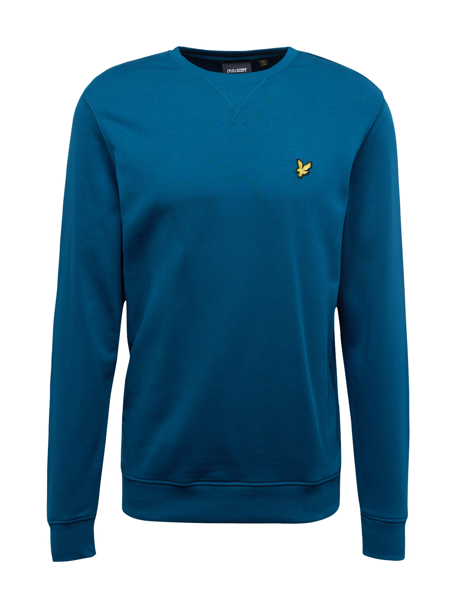 Lyle & Scott Bluză de molton bleumarin / galben auriu / negru - Pled.ro