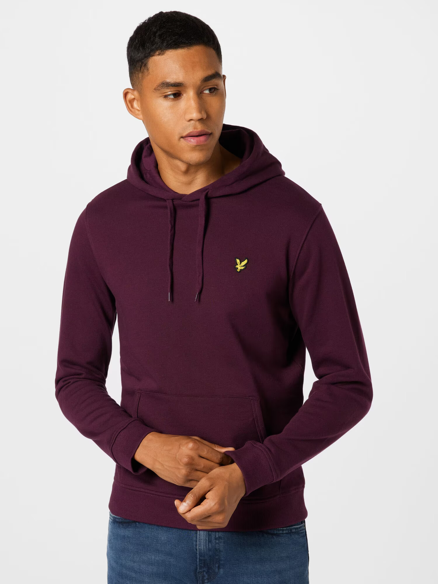 Lyle & Scott Bluză de molton galben / roșu bordeaux - Pled.ro