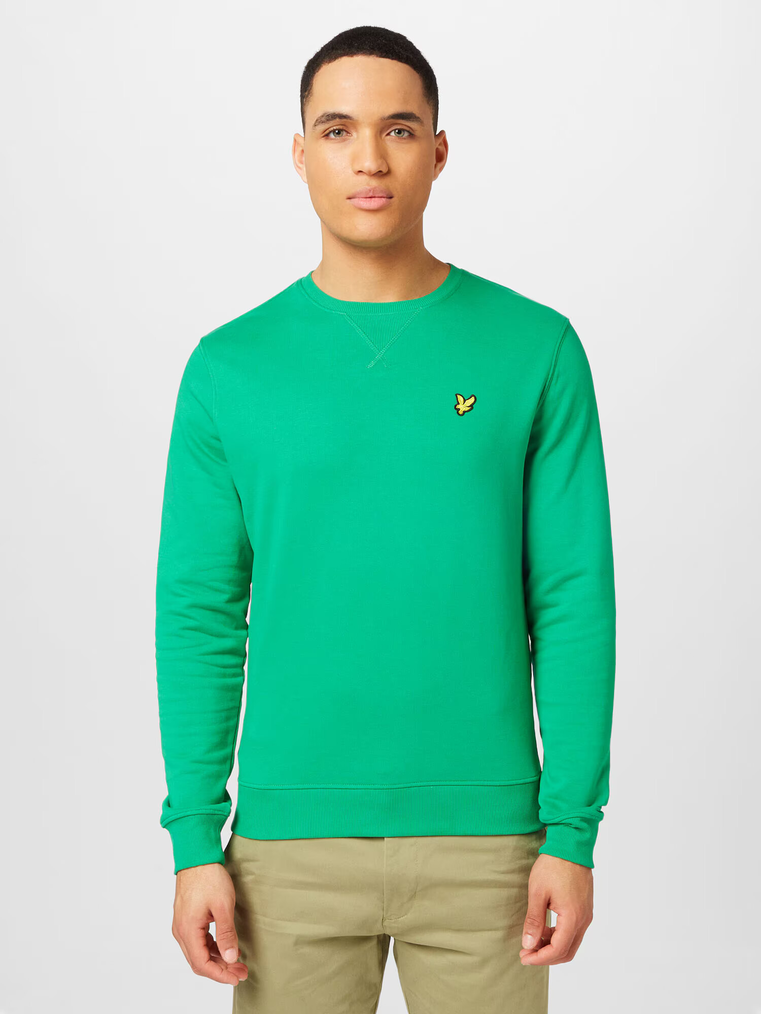 Lyle & Scott Bluză de molton galben / verde iarbă / negru - Pled.ro