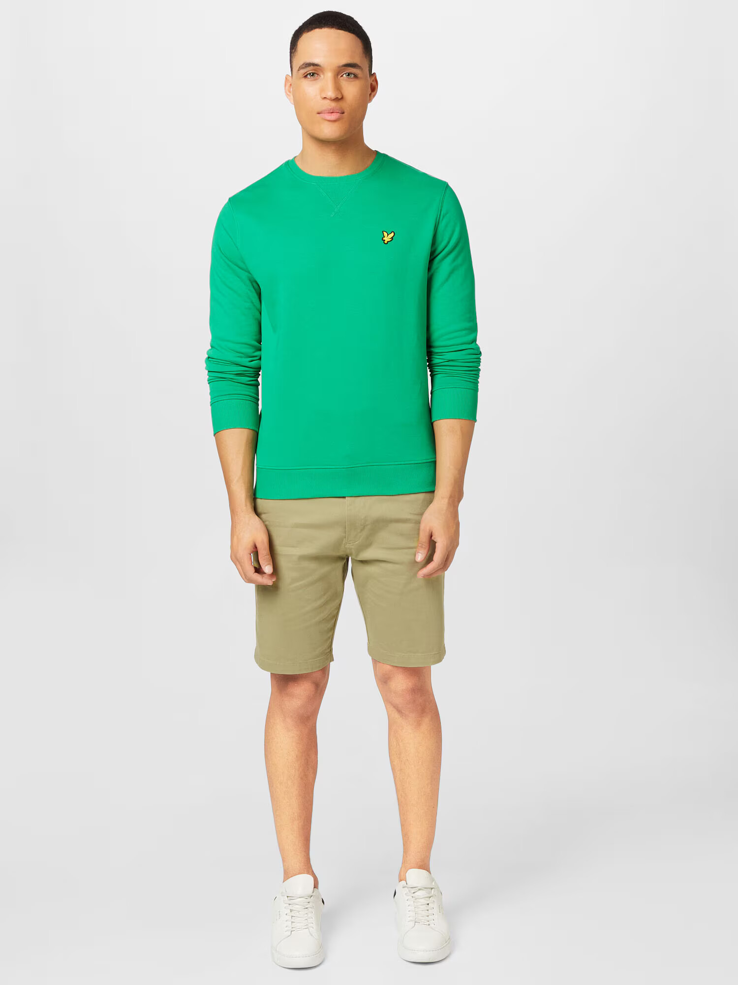 Lyle & Scott Bluză de molton galben / verde iarbă / negru - Pled.ro