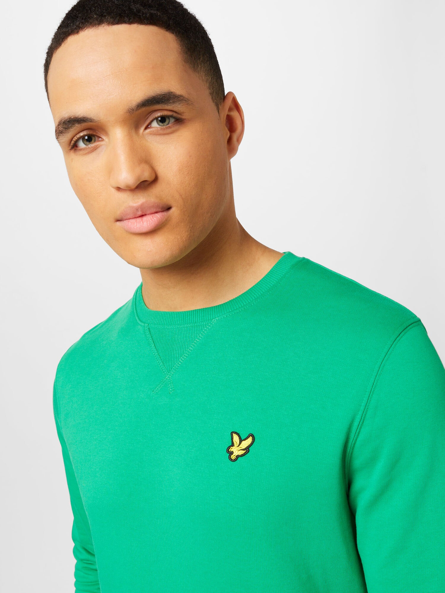 Lyle & Scott Bluză de molton galben / verde iarbă / negru - Pled.ro