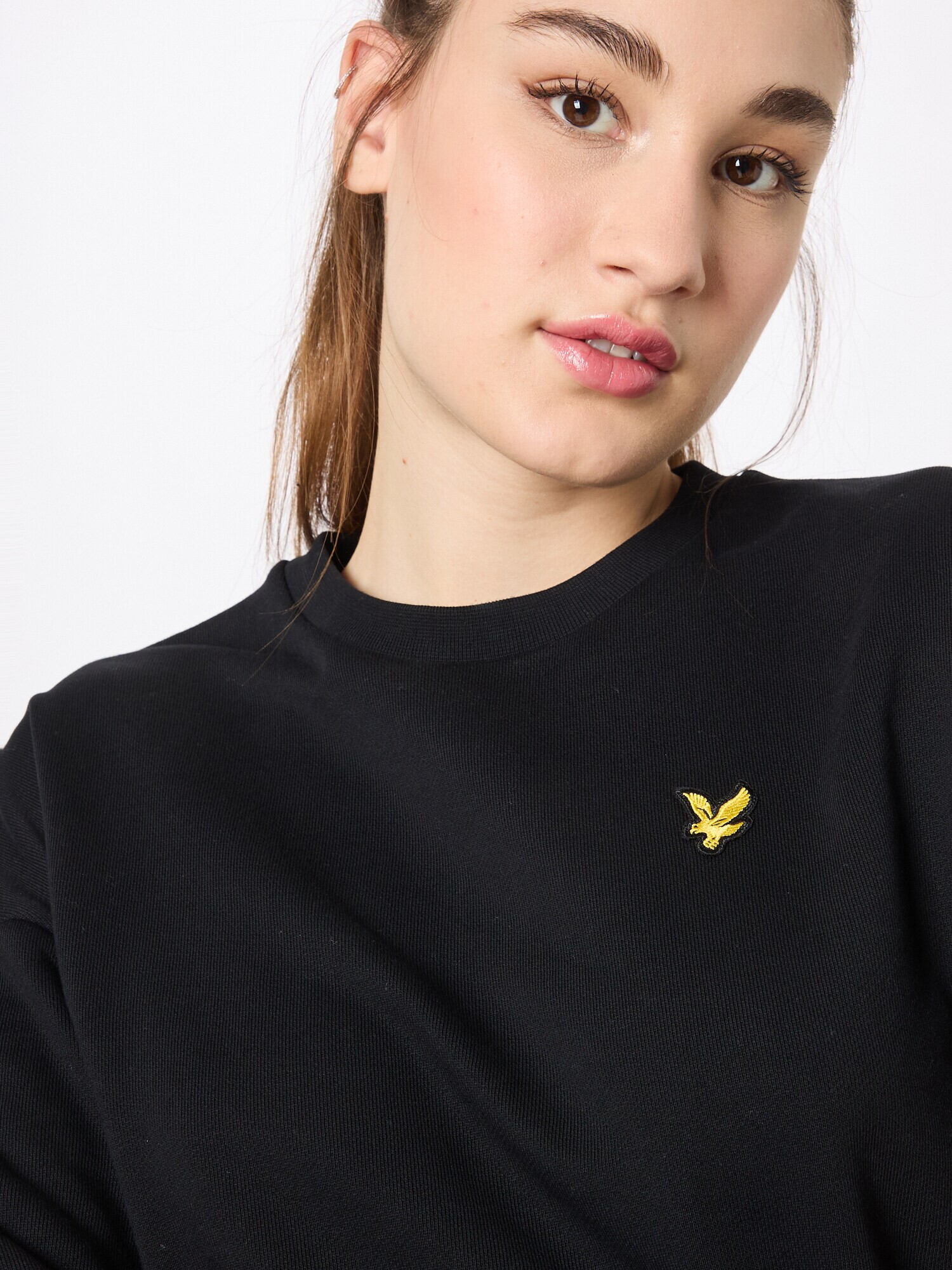 Lyle & Scott Bluză de molton galben / negru - Pled.ro