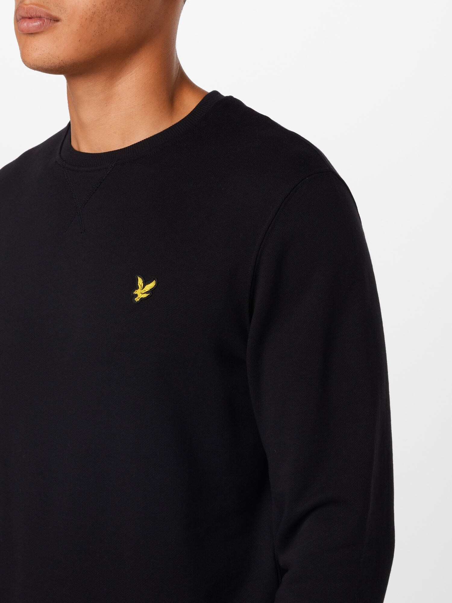 Lyle & Scott Bluză de molton negru - Pled.ro