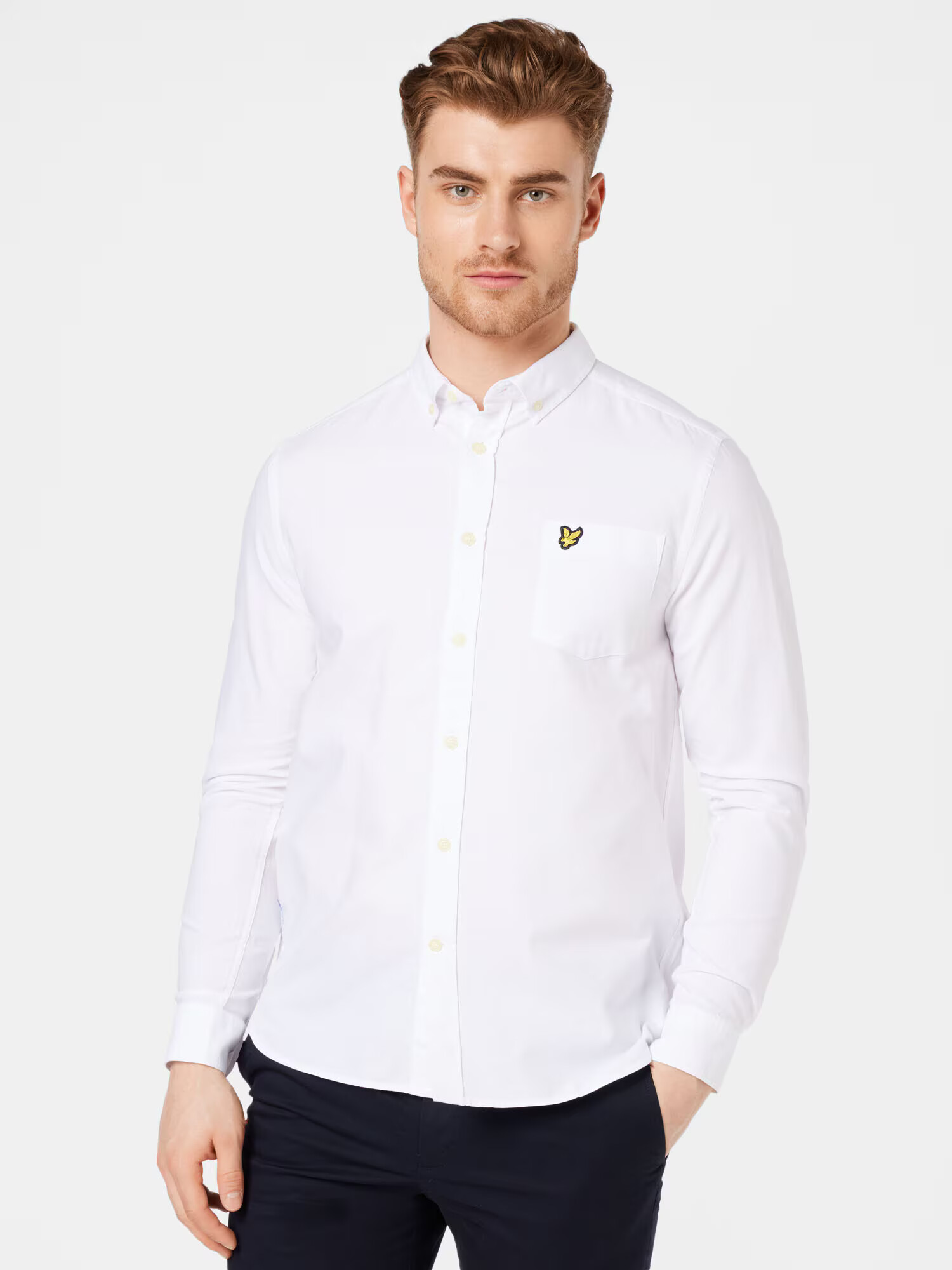 Lyle & Scott Cămașă alb - Pled.ro