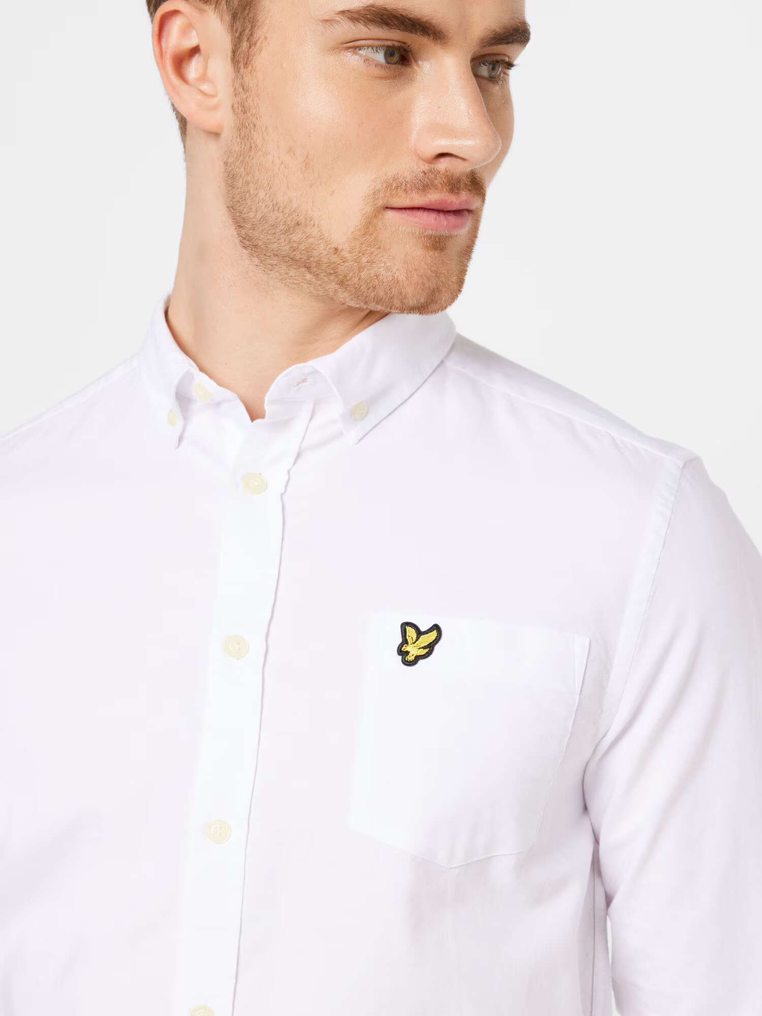 Lyle & Scott Cămașă alb - Pled.ro