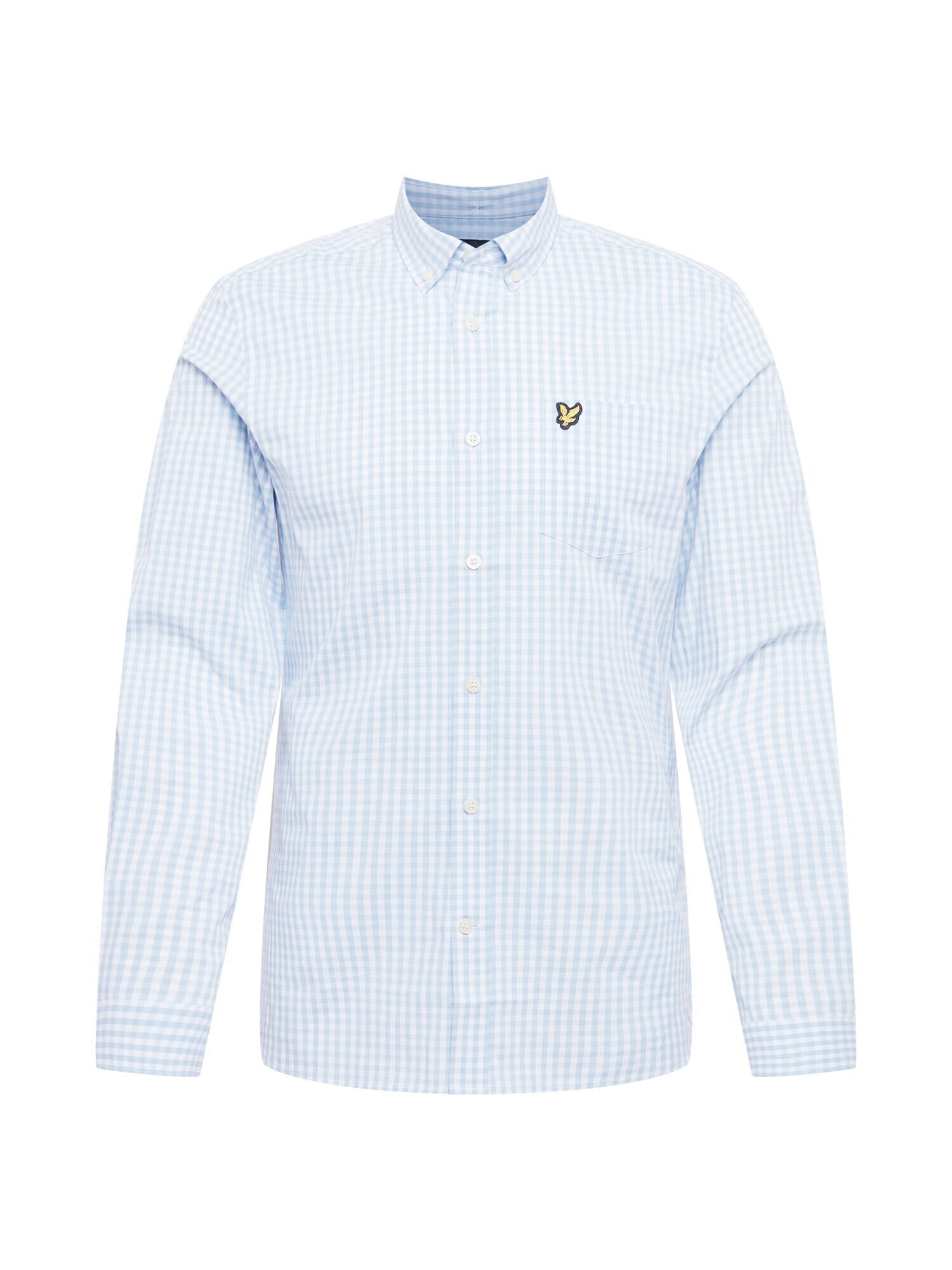 Lyle & Scott Cămașă albastru deschis / alb - Pled.ro