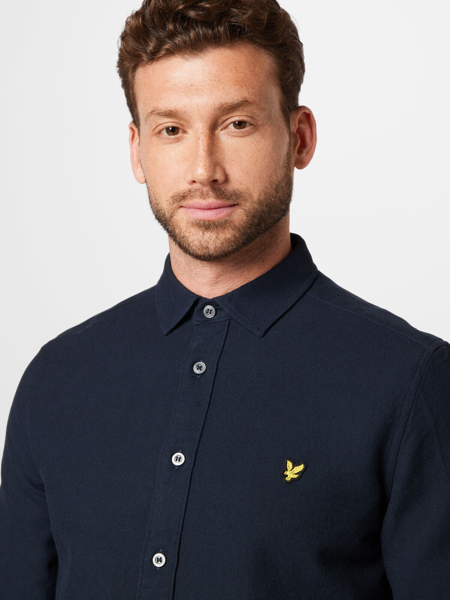 Lyle & Scott Cămașă bleumarin / galben / negru - Pled.ro