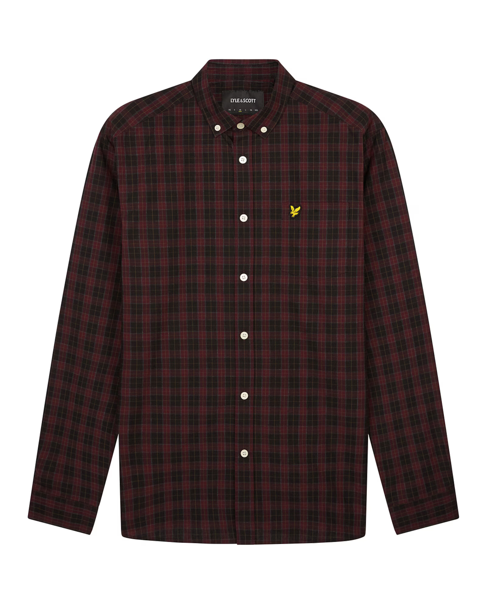 Lyle & Scott Cămașă lila / negru - Pled.ro