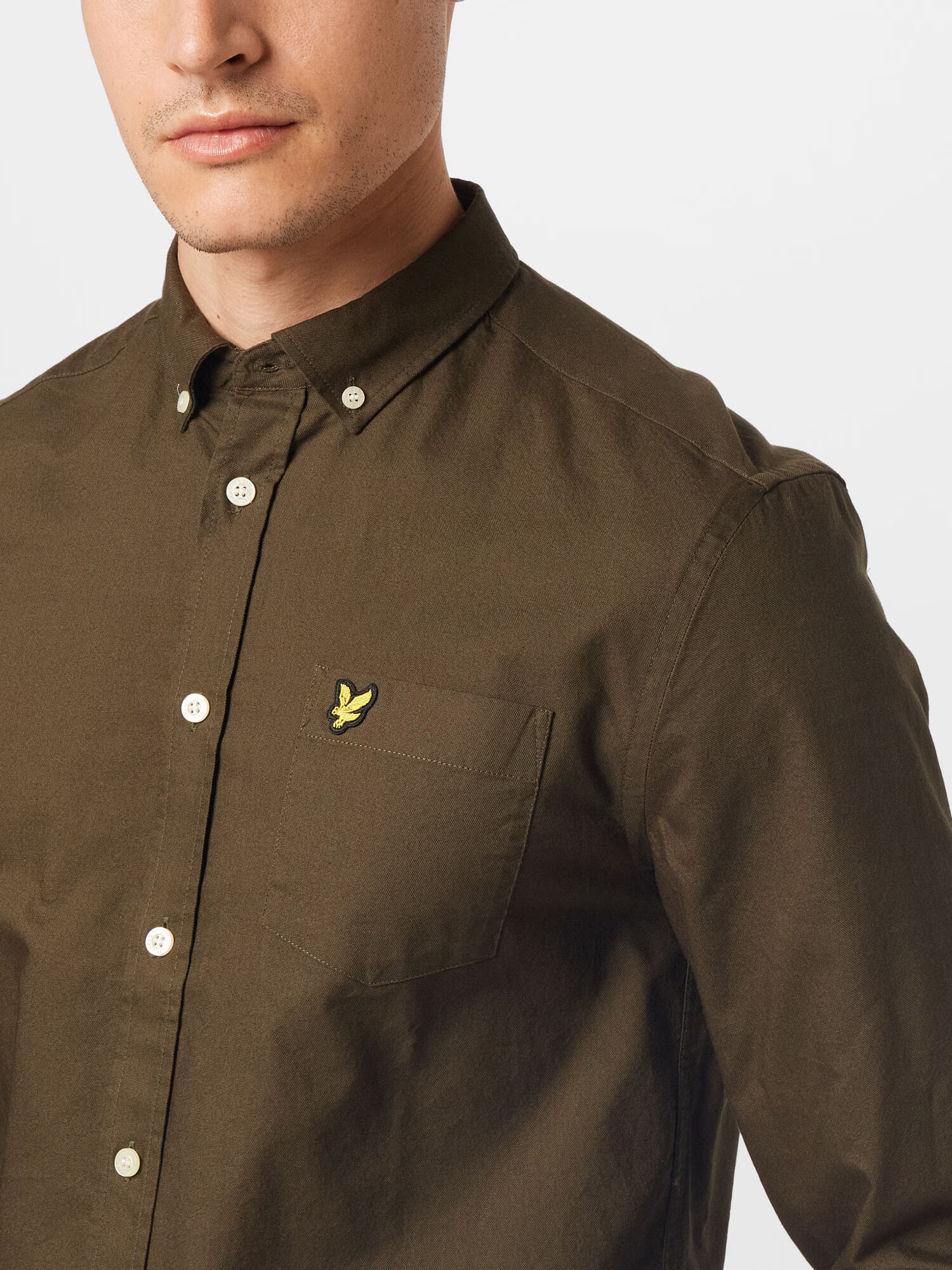 Lyle & Scott Cămașă oliv - Pled.ro