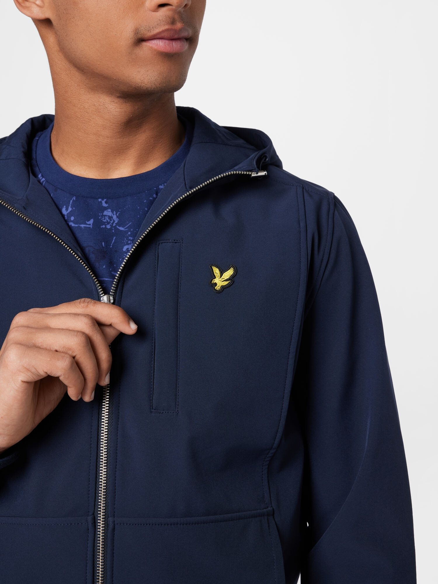 Lyle & Scott Geacă de primăvară-toamnă bleumarin - Pled.ro