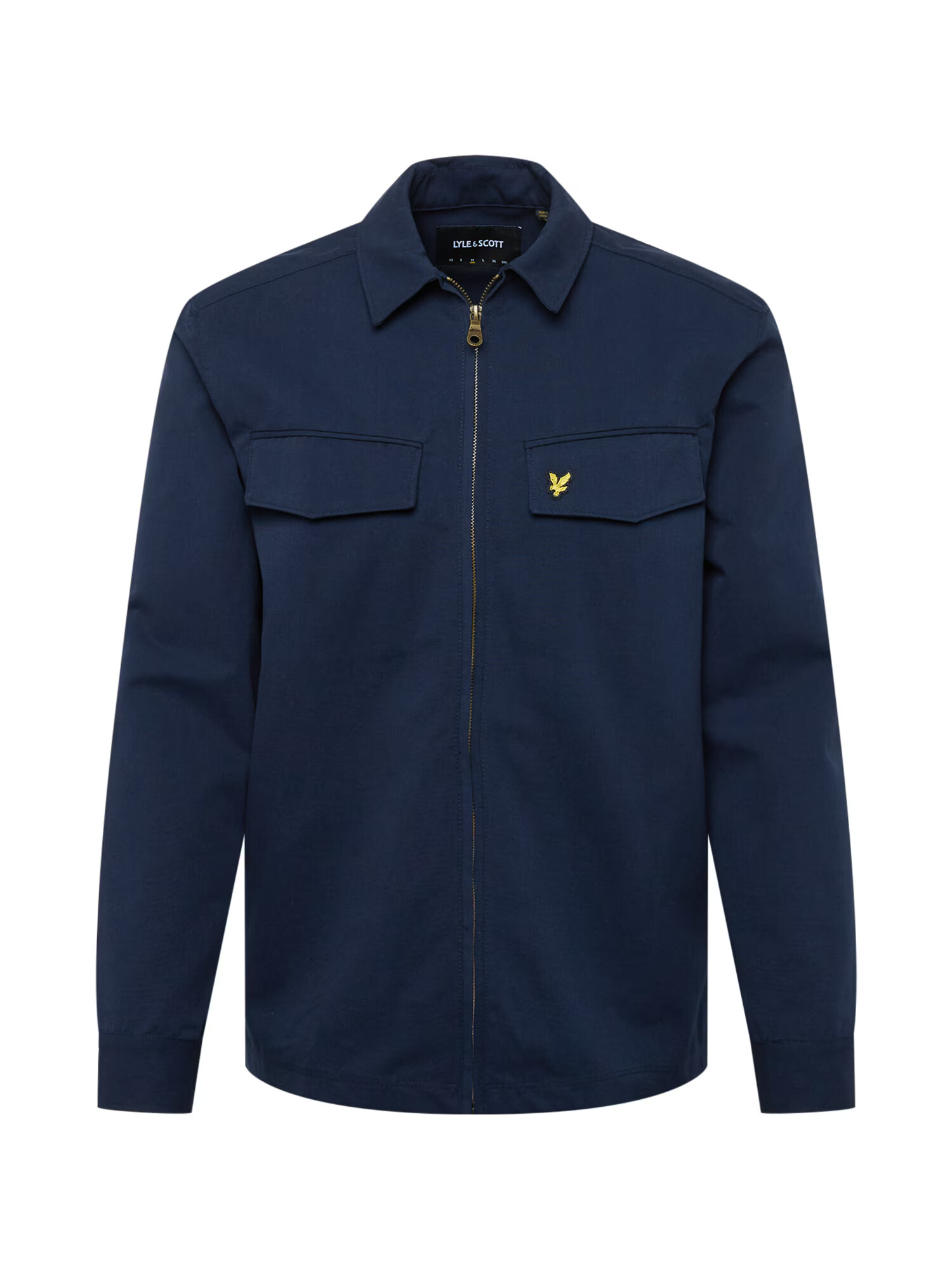 Lyle & Scott Geacă de primăvară-toamnă bleumarin / galben - Pled.ro