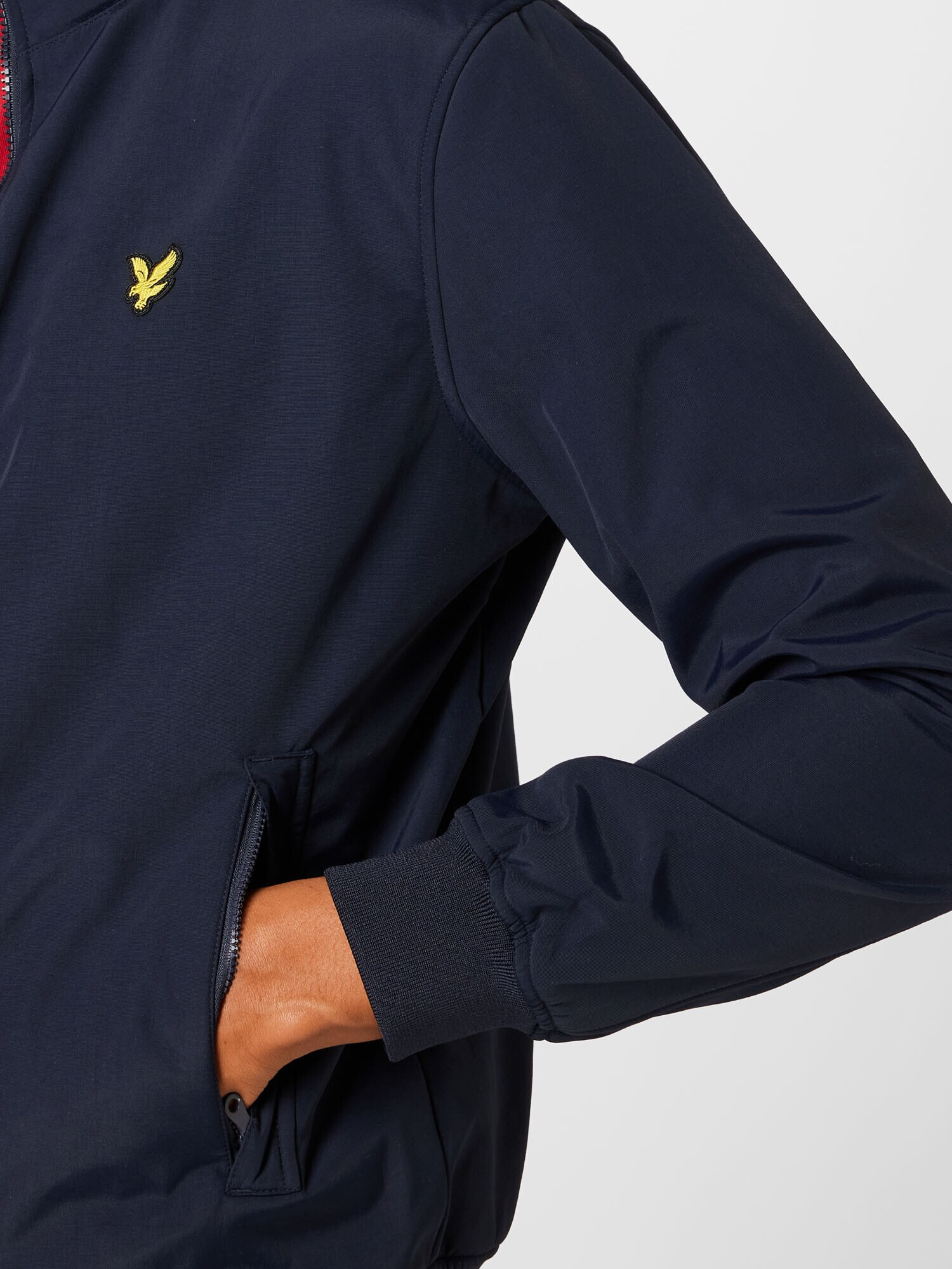 Lyle & Scott Geacă de primăvară-toamnă bleumarin / galben / negru - Pled.ro