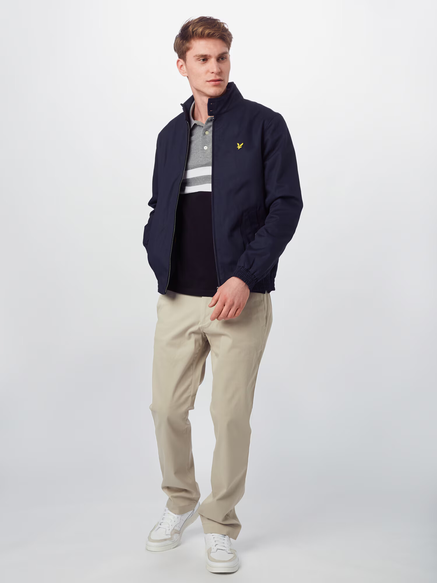 Lyle & Scott Geacă de primăvară-toamnă 'Harrington' bleumarin - Pled.ro