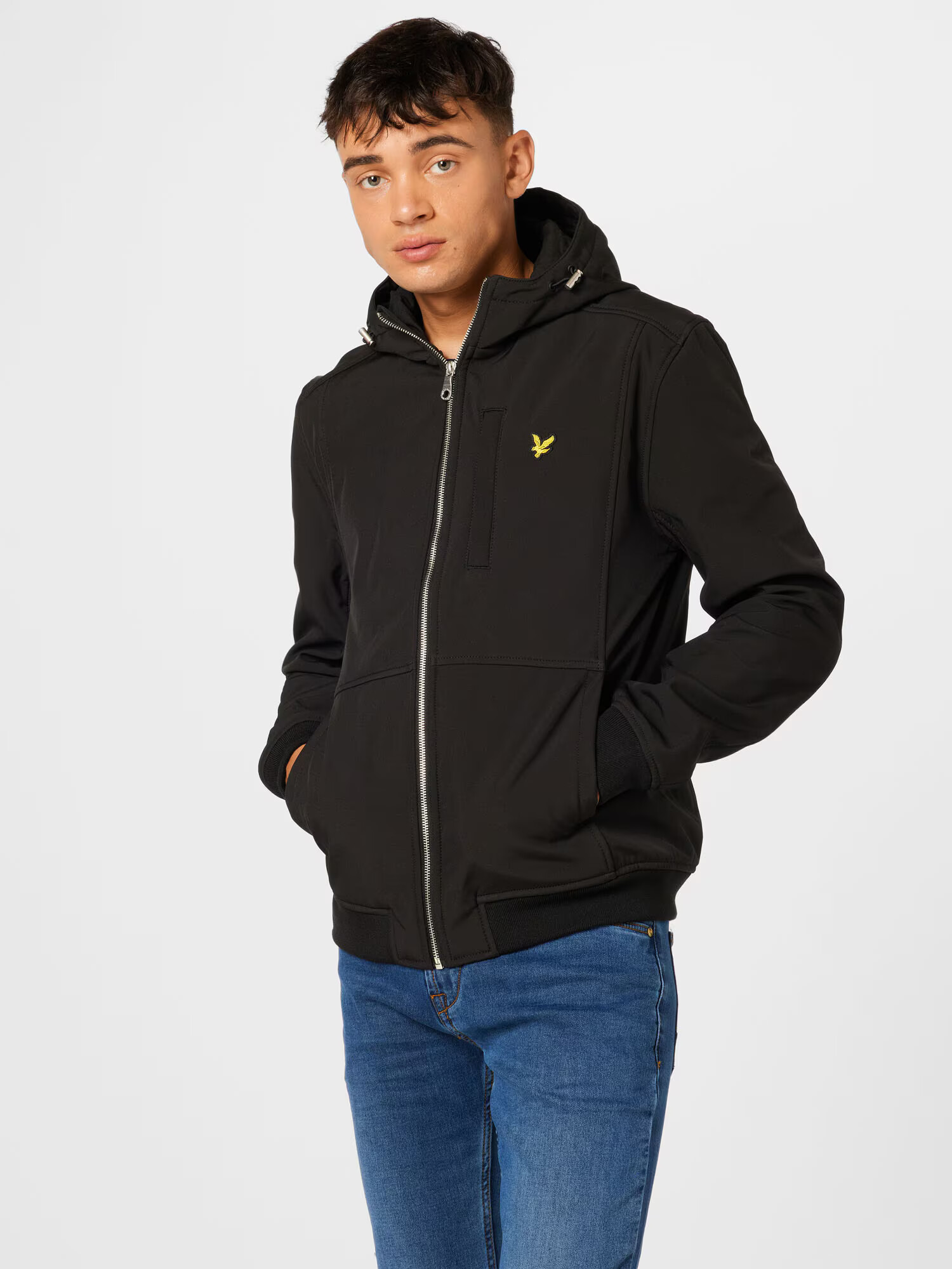 Lyle & Scott Geacă de primăvară-toamnă negru - Pled.ro