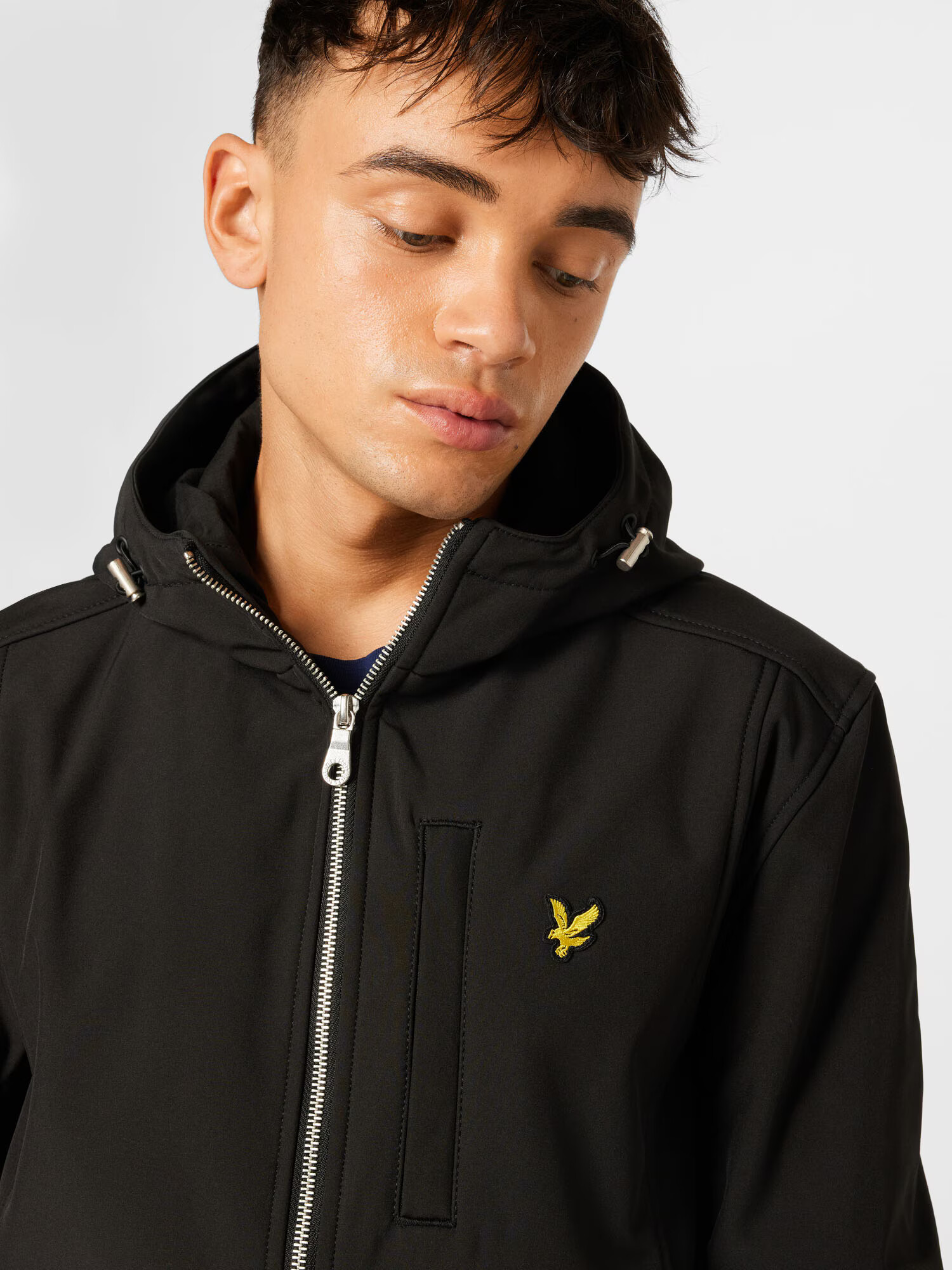 Lyle & Scott Geacă de primăvară-toamnă negru - Pled.ro