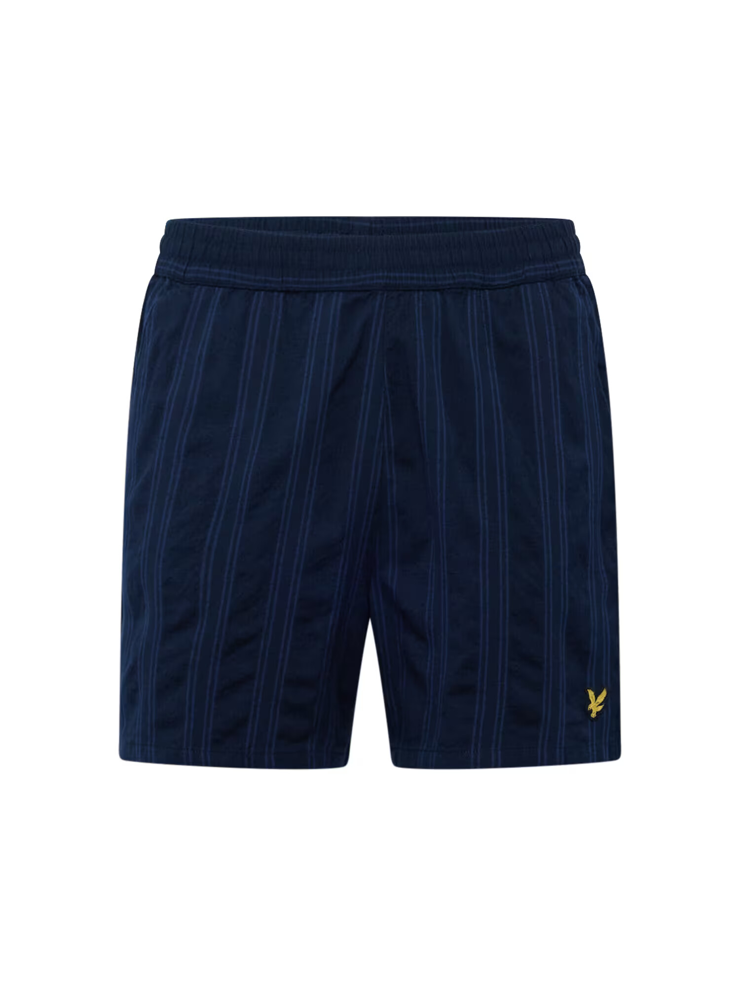 Lyle & Scott Pantaloni 'Barre' albastru / bleumarin / auriu / negru - Pled.ro