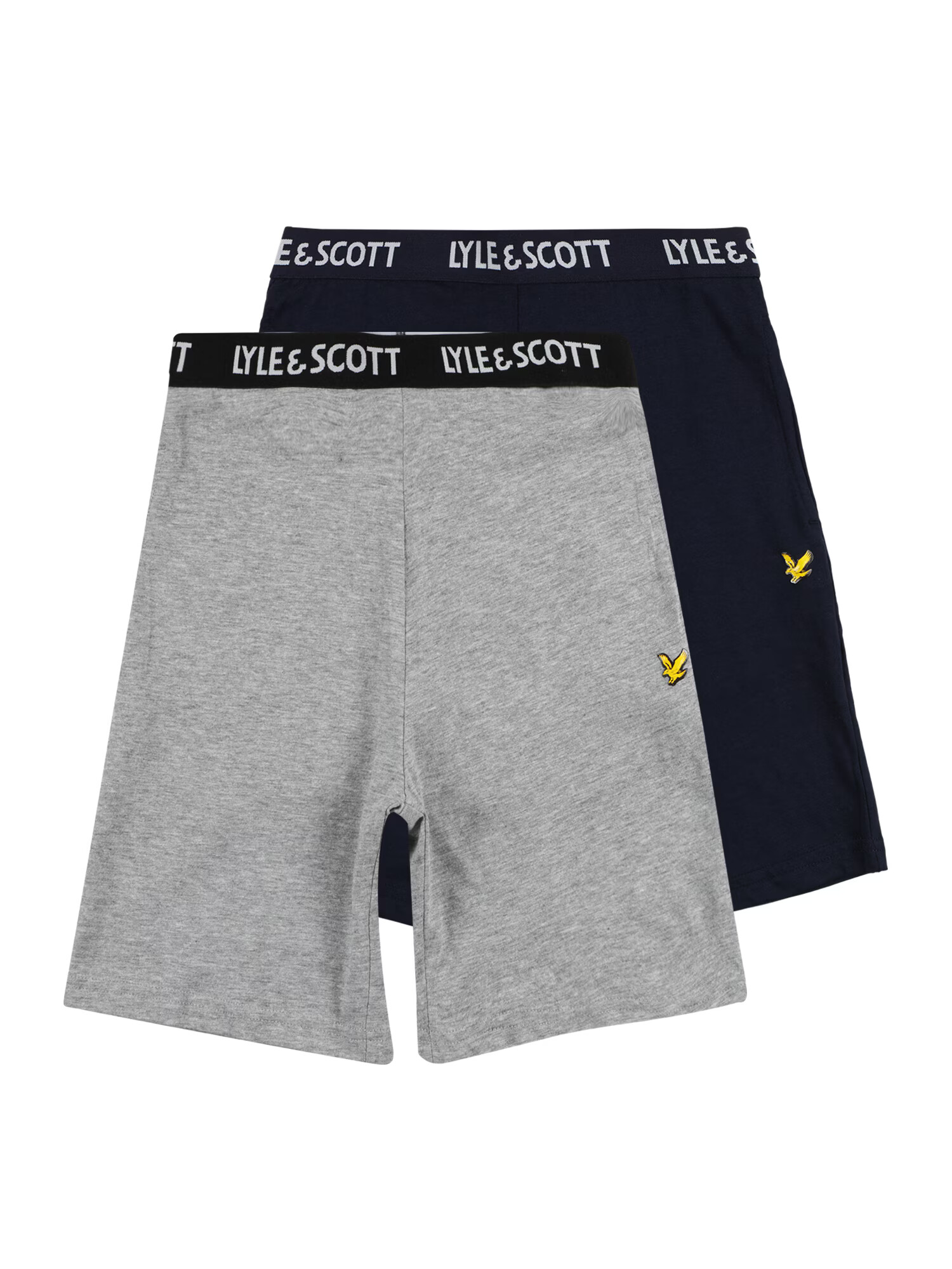 Lyle & Scott Pantaloni bleumarin / galben citron / gri amestecat / negru - Pled.ro