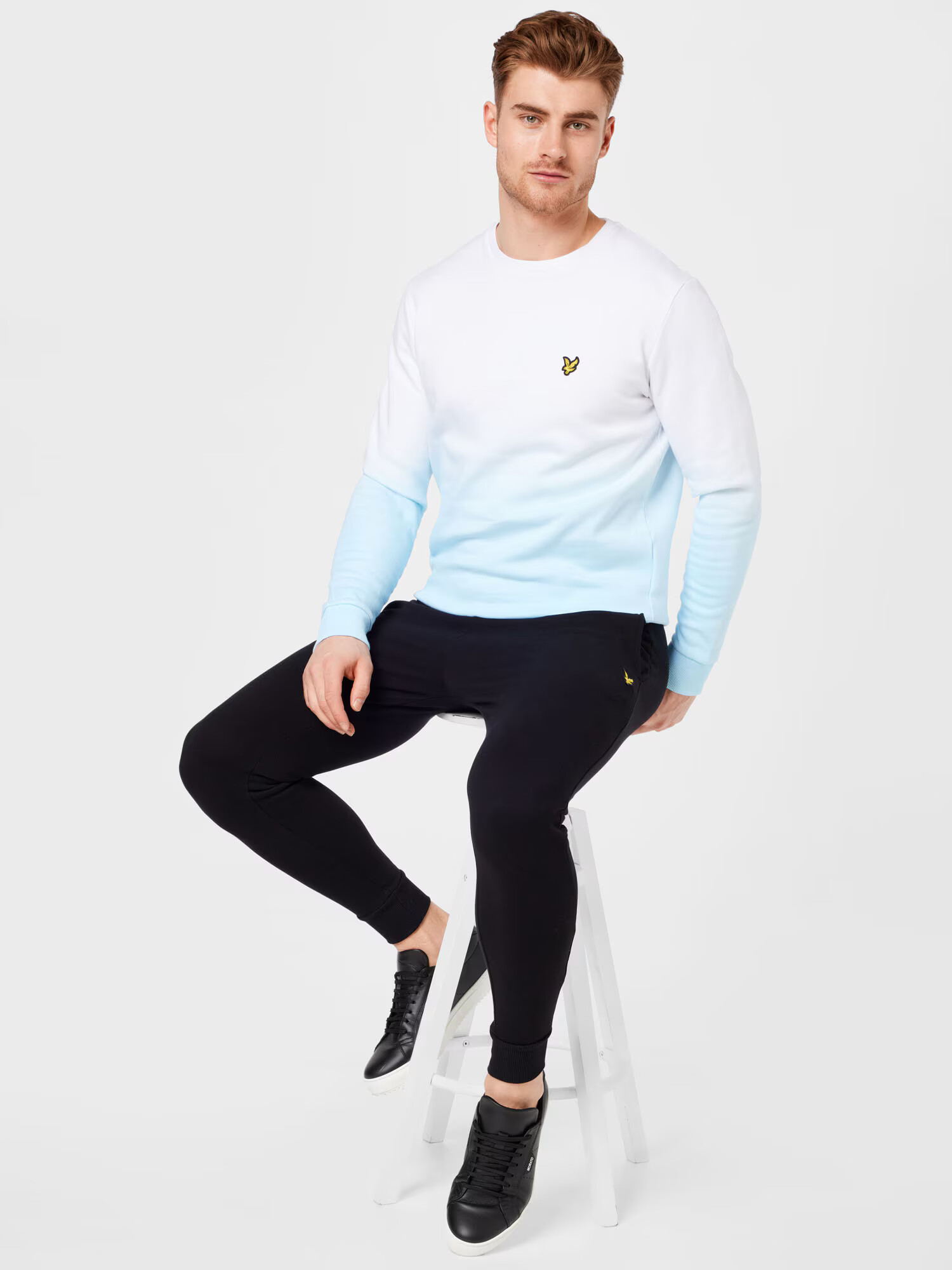 Lyle & Scott Pantaloni galben / negru - Pled.ro