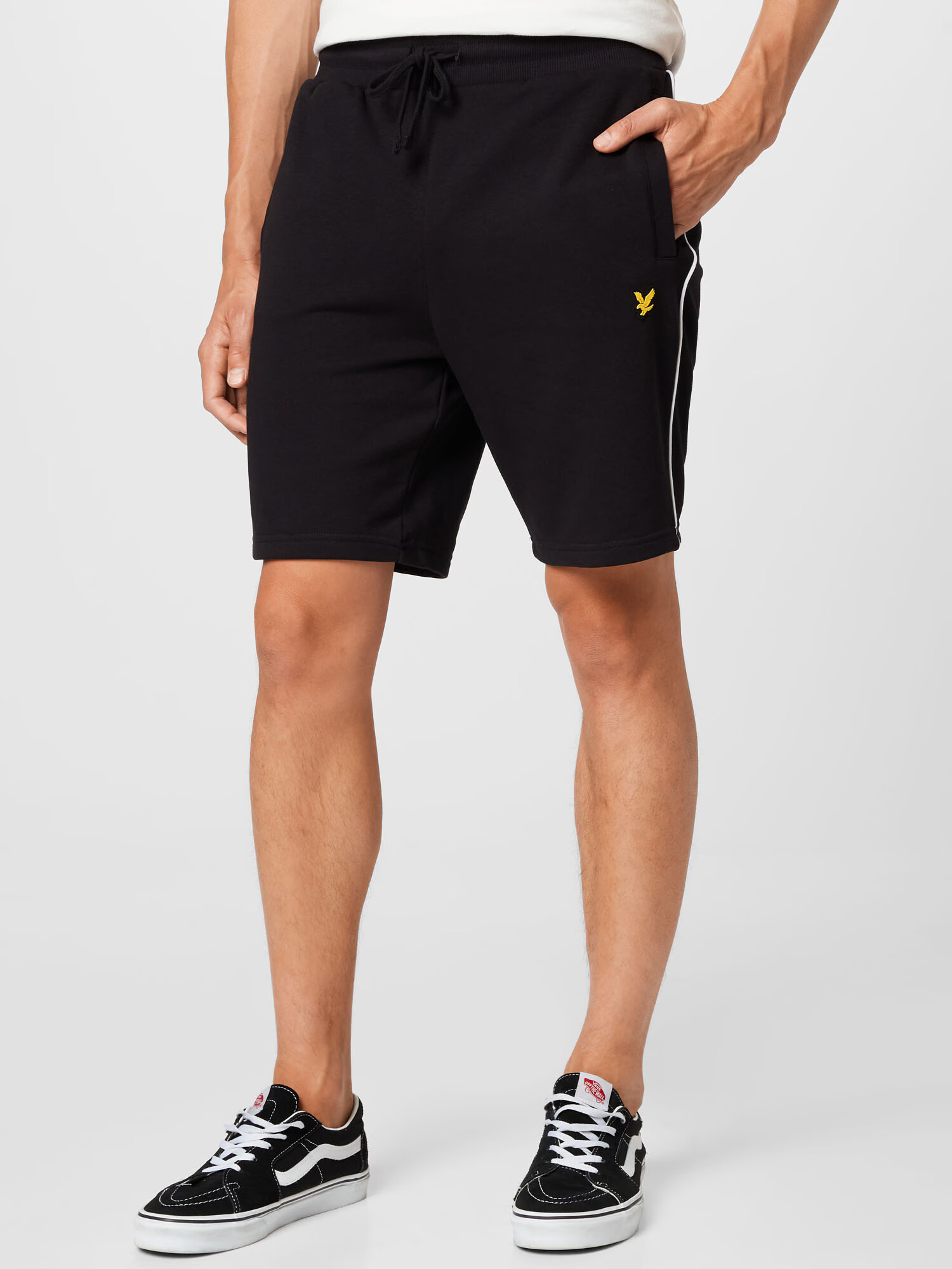 Lyle & Scott Pantaloni galben / negru / alb - Pled.ro