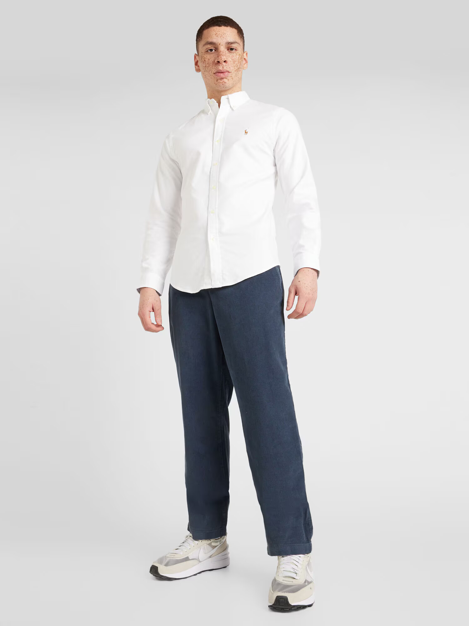 Lyle & Scott Pantaloni 'Needle' bleumarin - Pled.ro