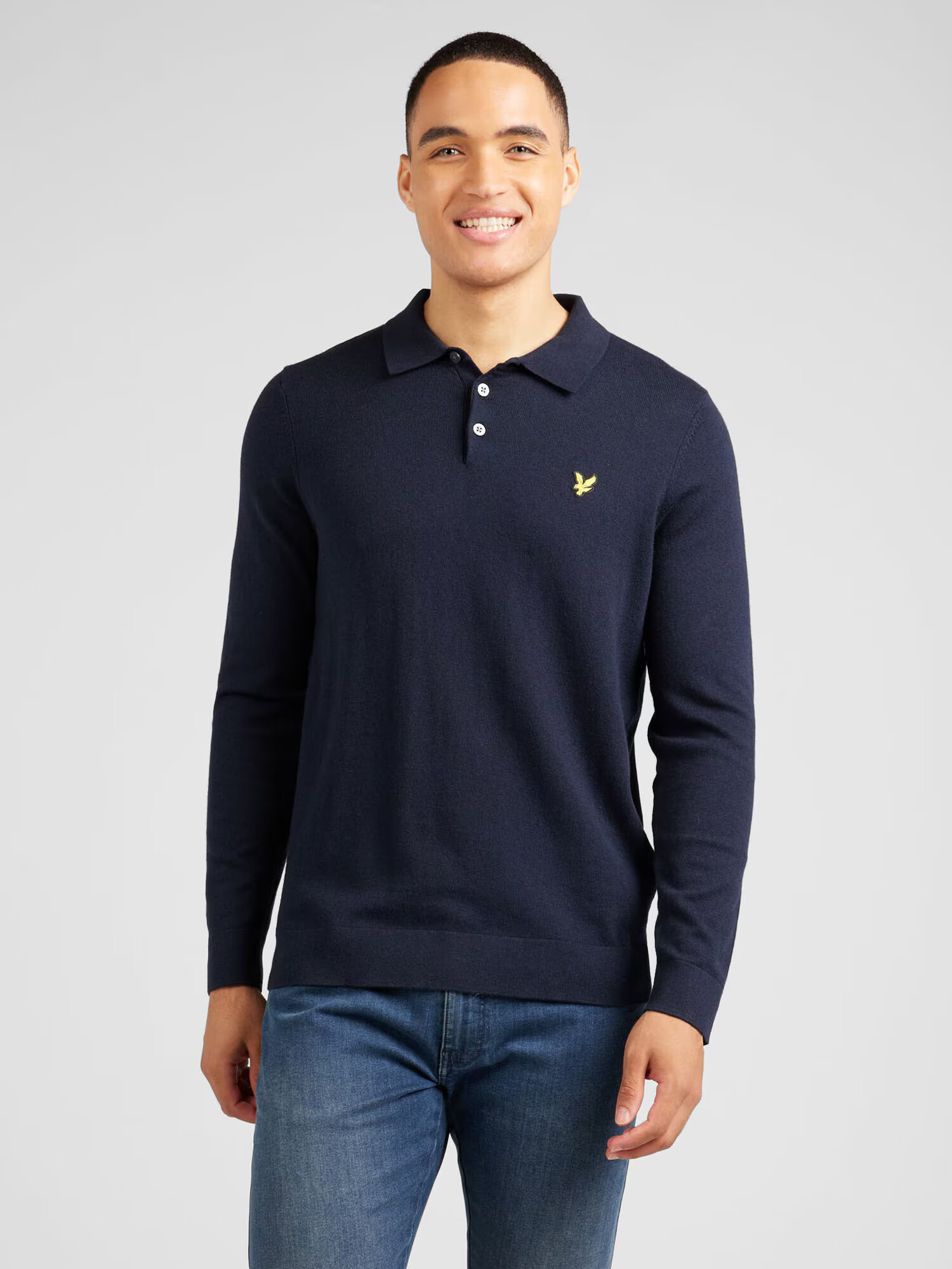 Lyle & Scott Pulover bleumarin / galben / negru - Pled.ro