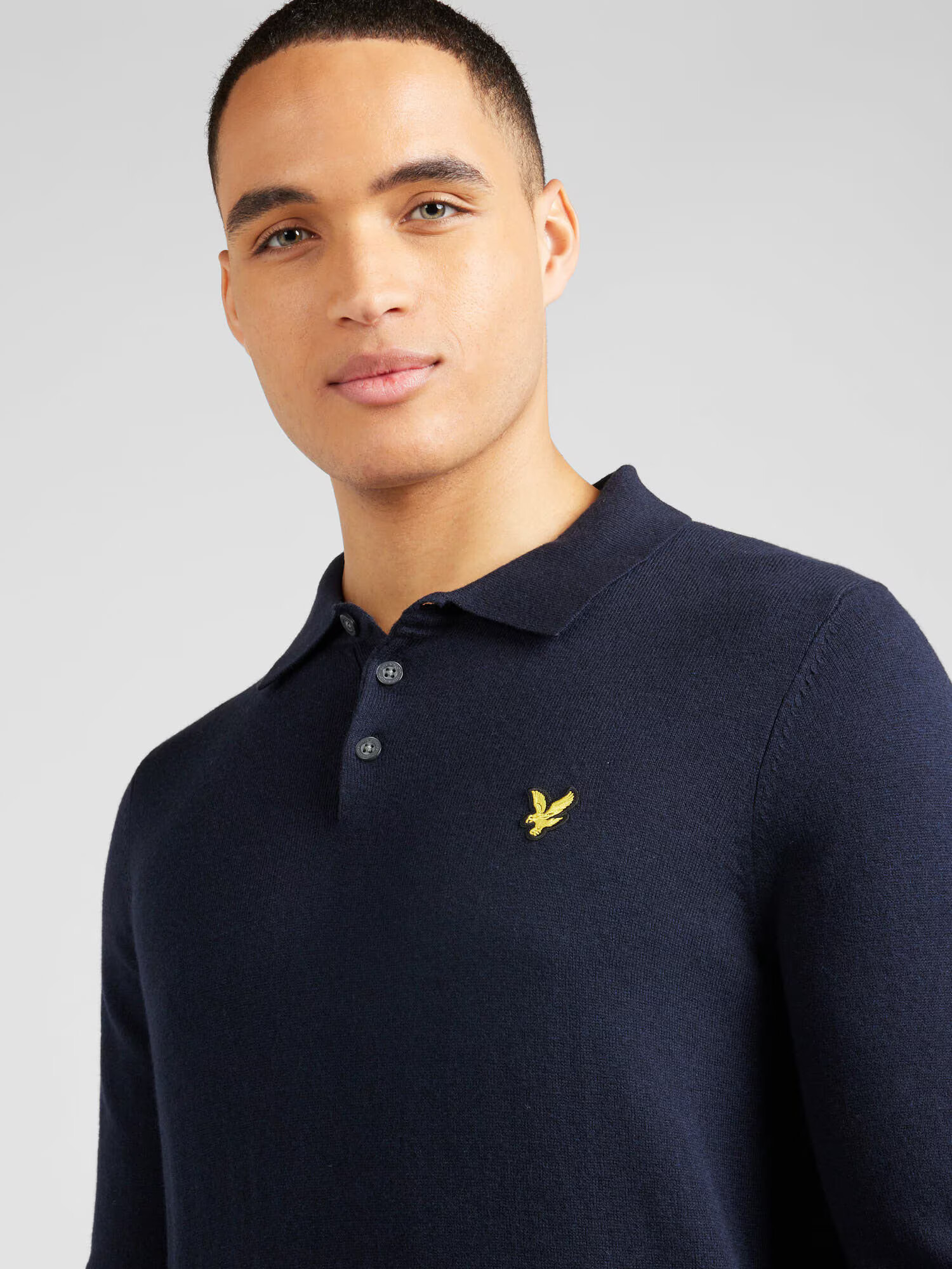 Lyle & Scott Pulover bleumarin / galben / negru - Pled.ro