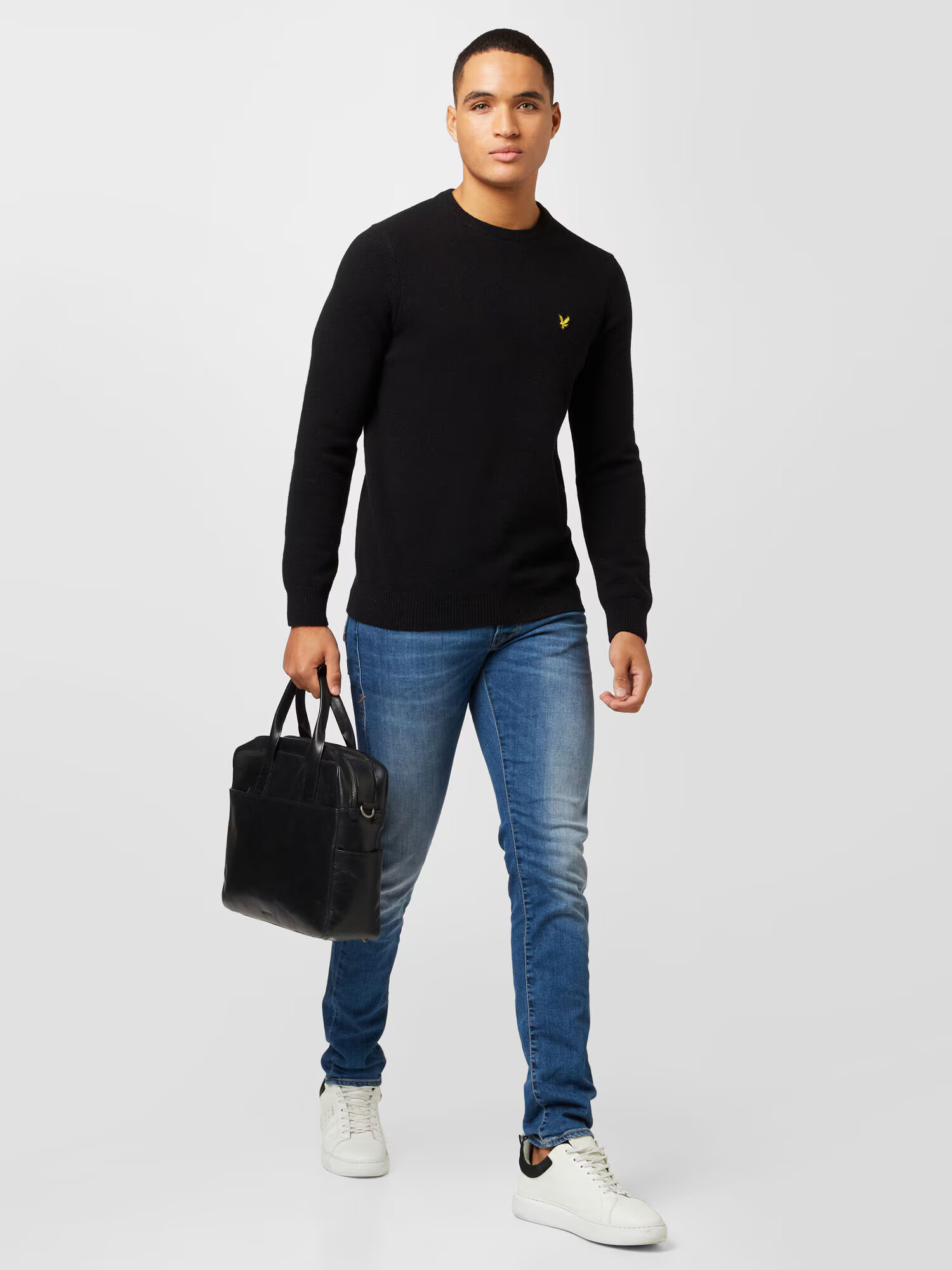 Lyle & Scott Pulover galben auriu / negru amestecat - Pled.ro