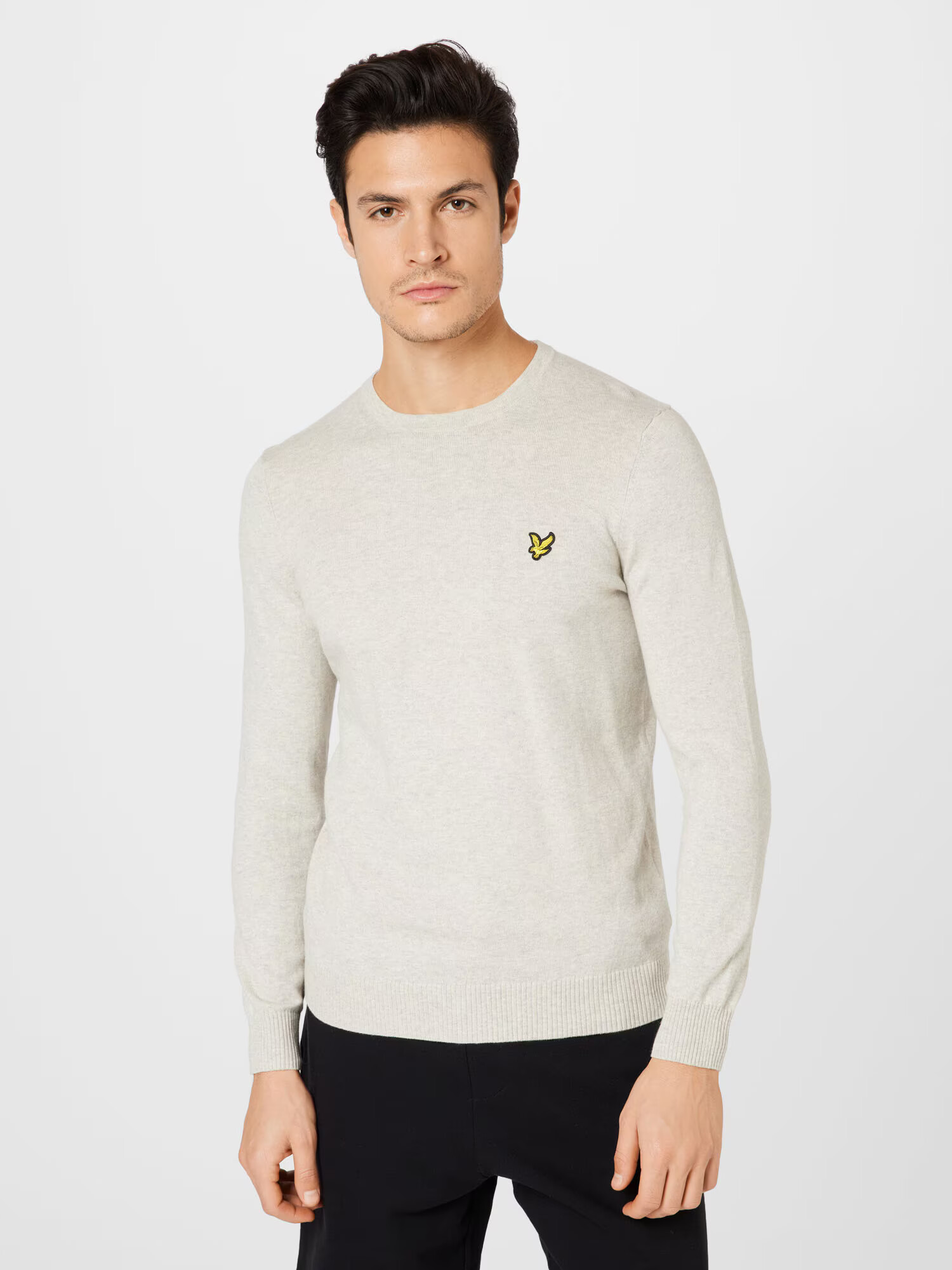 Lyle & Scott Pulover galben / gri deschis / negru - Pled.ro