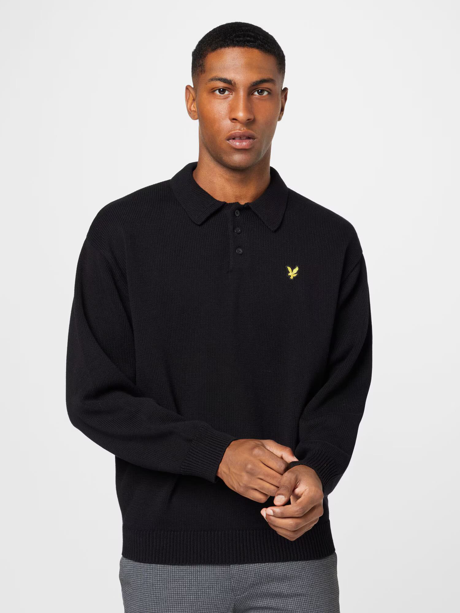 Lyle & Scott Pulover galben / negru - Pled.ro