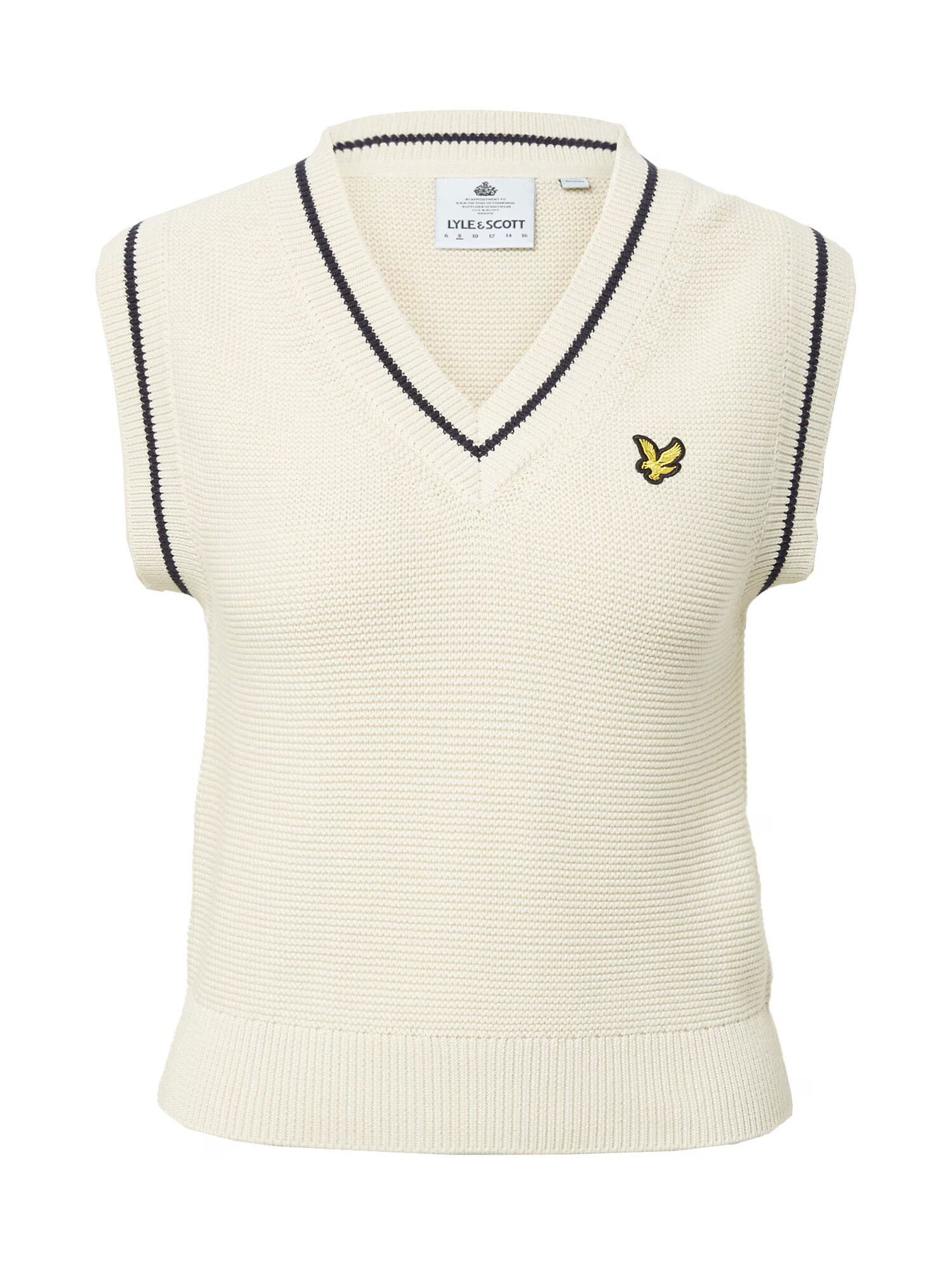 Lyle & Scott Pulover galben / negru / alb murdar - Pled.ro