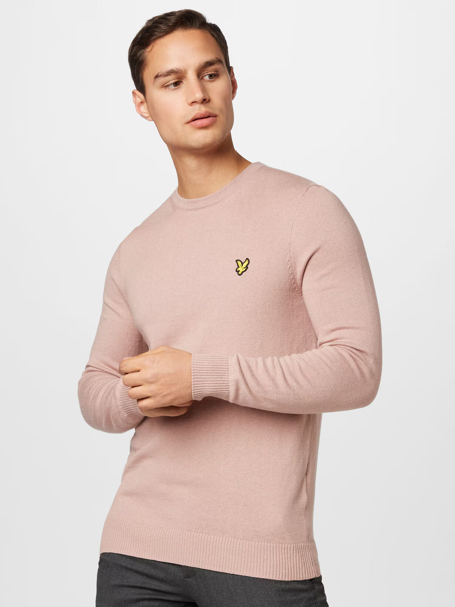 Lyle & Scott Pulover galben / roz pudră - Pled.ro