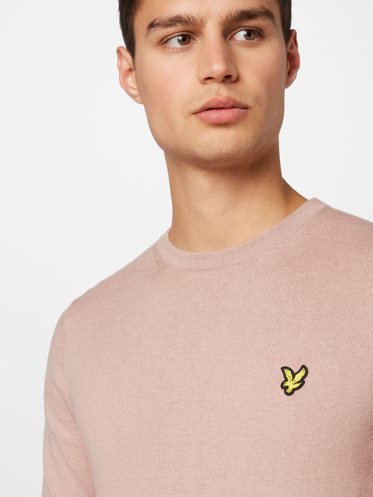 Lyle & Scott Pulover galben / roz pudră - Pled.ro